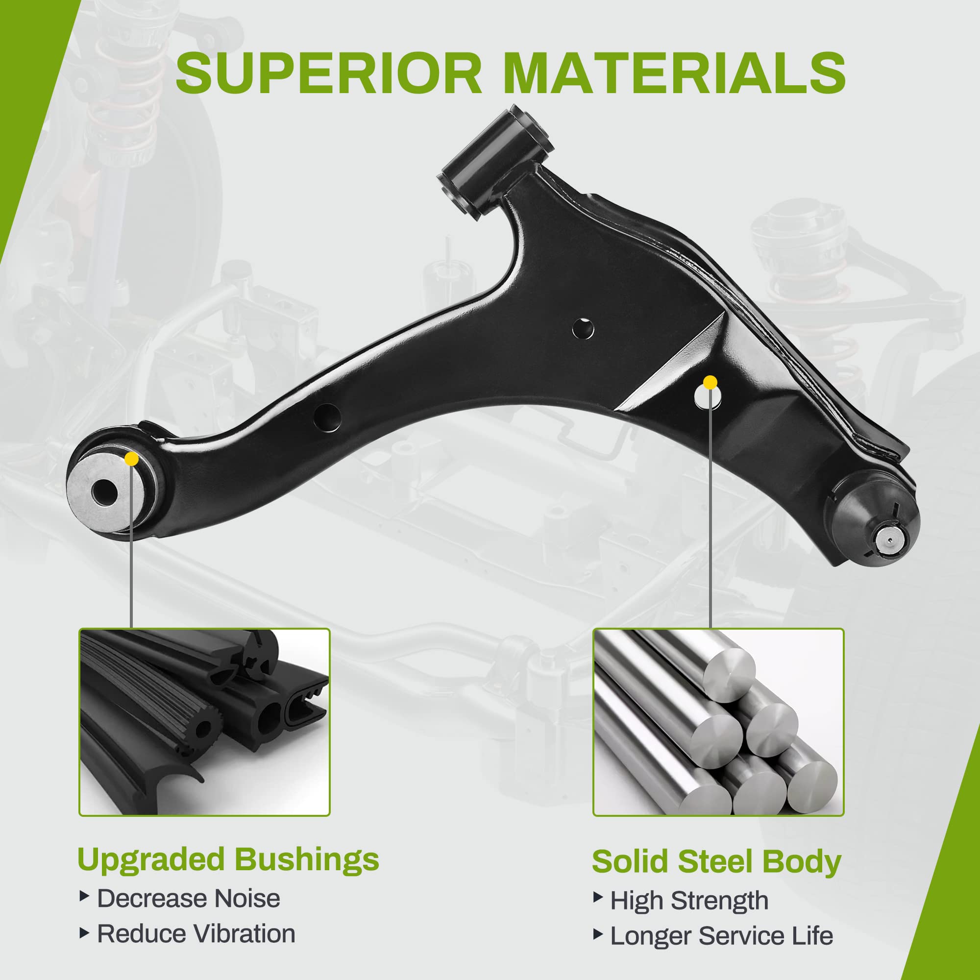 Autosaver88 -Front Lower Control Arm W/Ball Joint Compatible With 2001-2010 Chrysler Pt Cruiser, 2003-2005 Dodge Neon 2.4L