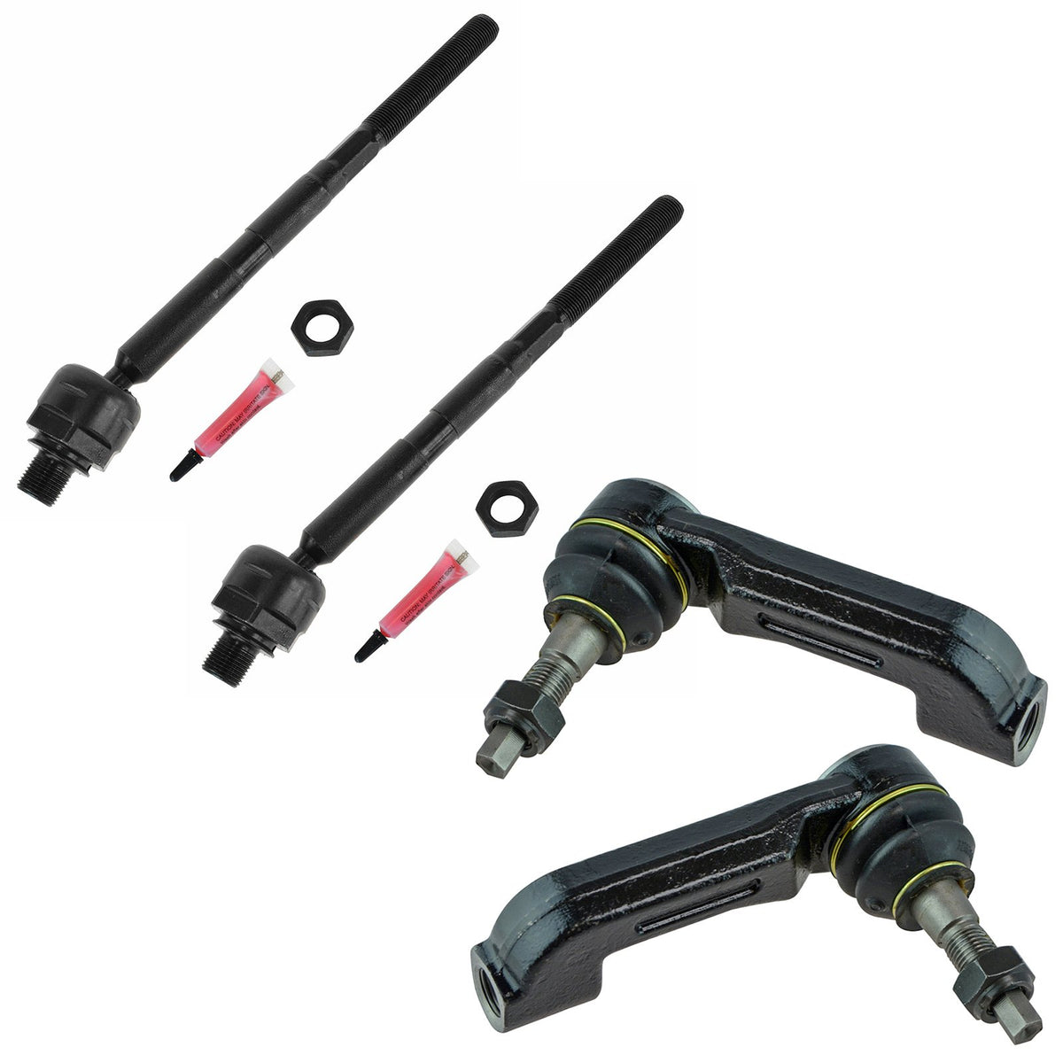 Trq Front Tie Rod Set Compatible With 2008-2011 Dodge Nitro