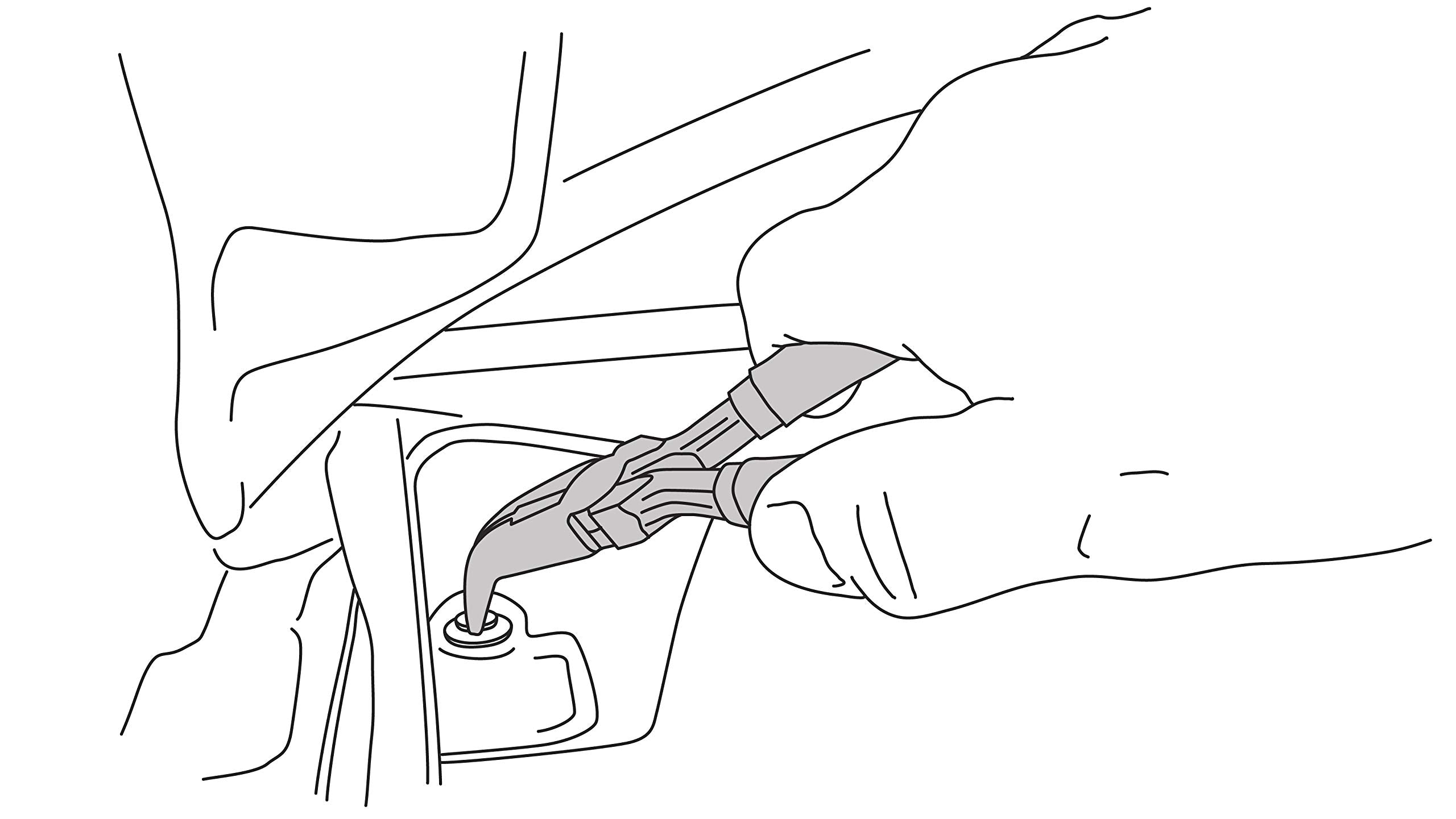 Lisle 42870 Plastic Clip Removal Pliers, 45 Degree