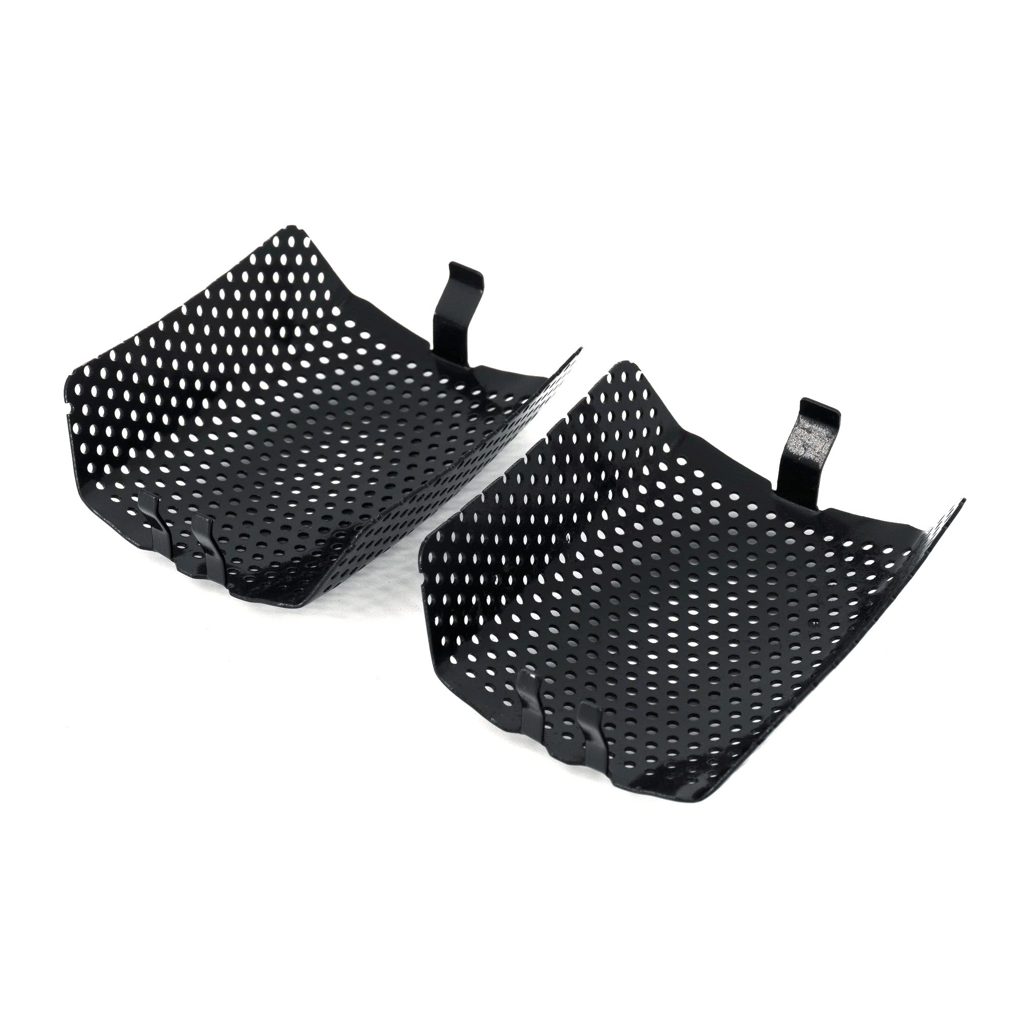 Americruise Motorcycle 1 Pair Black Front Caliper Brake Screen Inserted Covers Caliper Guards for Harley Touring, Road King, Ele