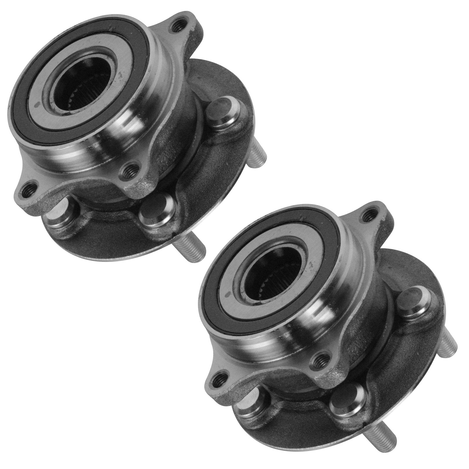 Trq Front Wheel Hub Bearings Assembly Set Compatible With 2011-2017 Lexus Ct200H 2010-2015 Toyota Prius 2012-2015 Prius Plug-In