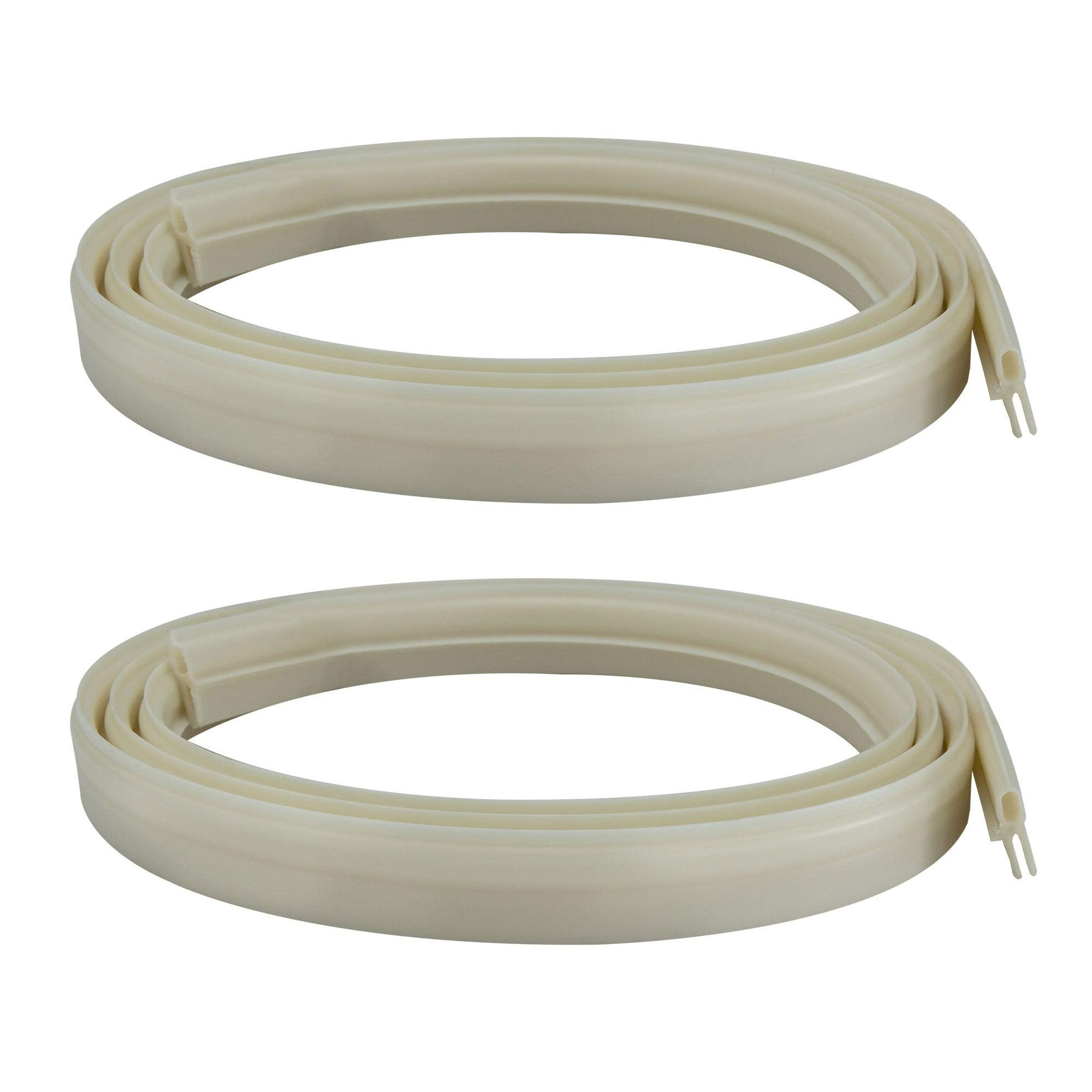 Recpro Rv Roof Vent Seal White Vinyl Seal 51 Rv Seal Replacement For Ventline, Hengs And Camco Roof Vents Made In America (2 Pack)