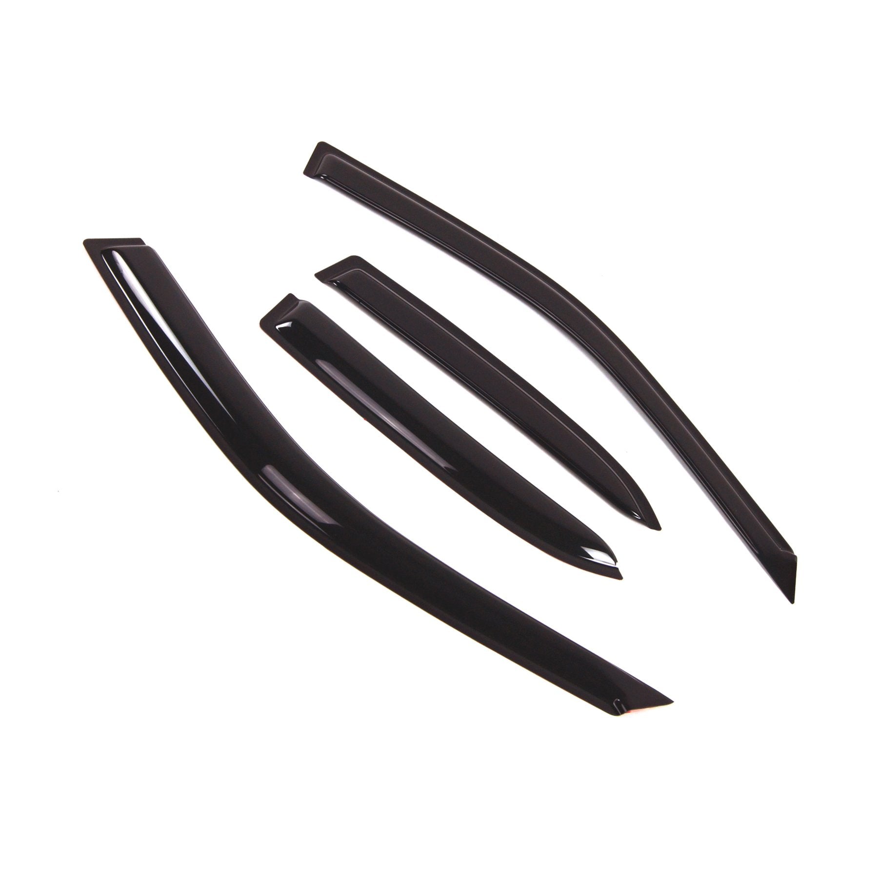 Tuningpros Outside Mount Window Vent Visors Rain Guards Compatible With Mazda Protege 1999-2005 | Side Window Wind Deflectors Ra