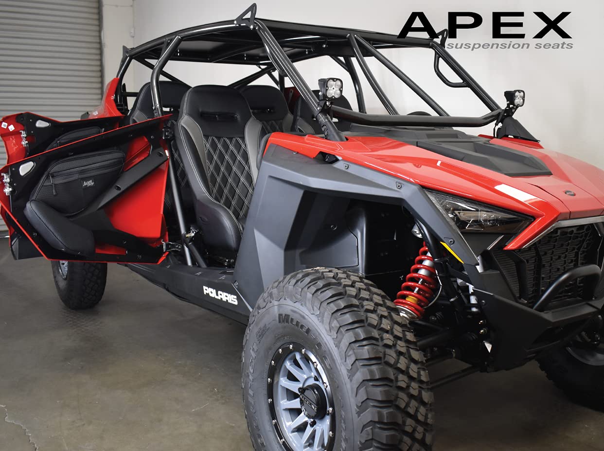 Aces Racing Polaris Rzr Xp Pro Pro R Turbo R Xp4 Storage Bags 2020 2021 2022 Xp4 (Black, (Front) Door Bag)