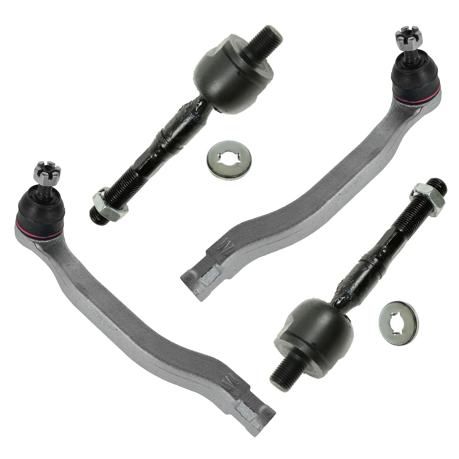 Trq Front Tie Rod Set Compatible With 1998-2002 Honda Accord