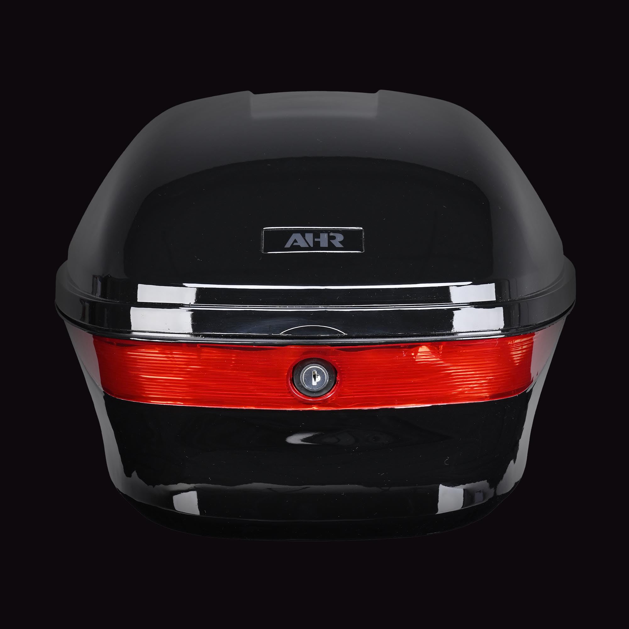 Ahr 33L Motorcycle Top Case Universal Tour Tail Box Scooter Trunk Storage With Lock