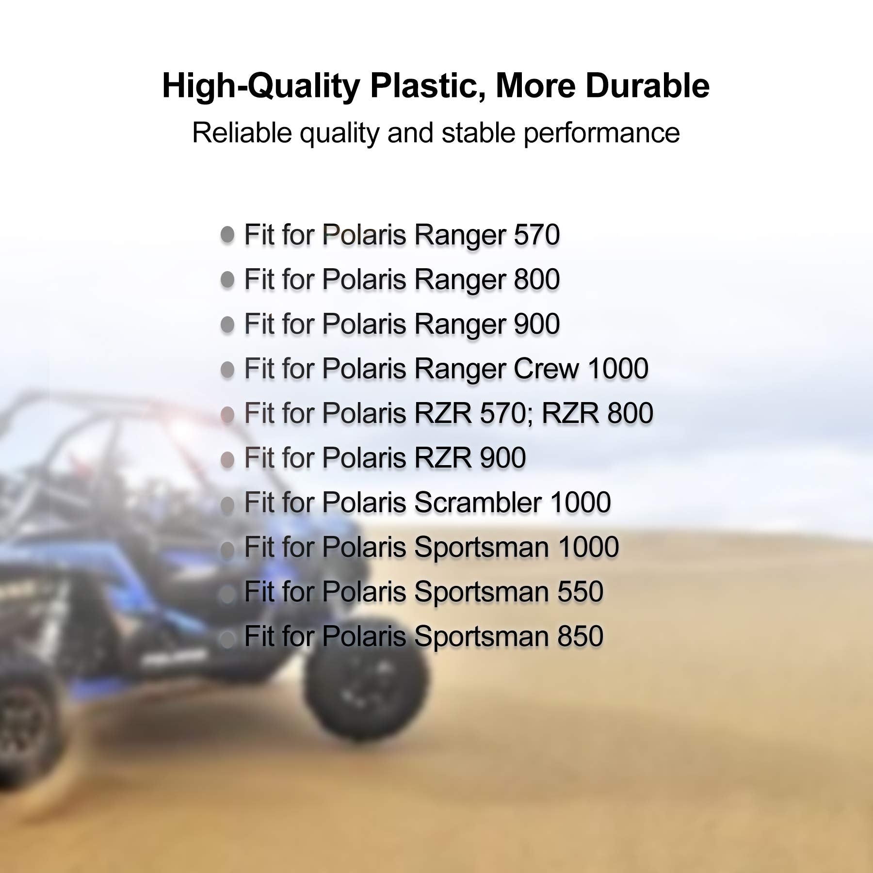 Upper and Lower Front Rear Shock Bushings for Polaris Ranger Sportsman Ranger Crew Scrambler 570 800 900 1000, 7041770, 7041959,