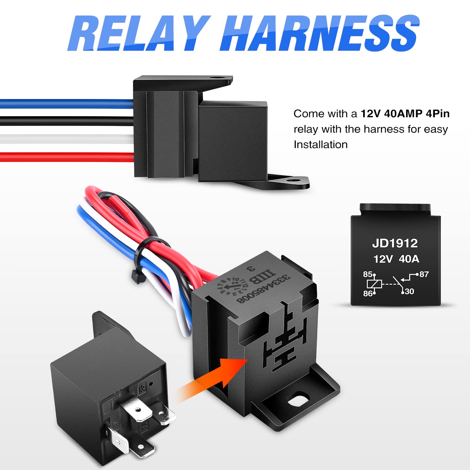 Nilight Ignition Switch Panel 12V 2 In 1 Rocker With Engine Push Button Toggle Switches With Relay Wiring Harness Led For Rv Tru