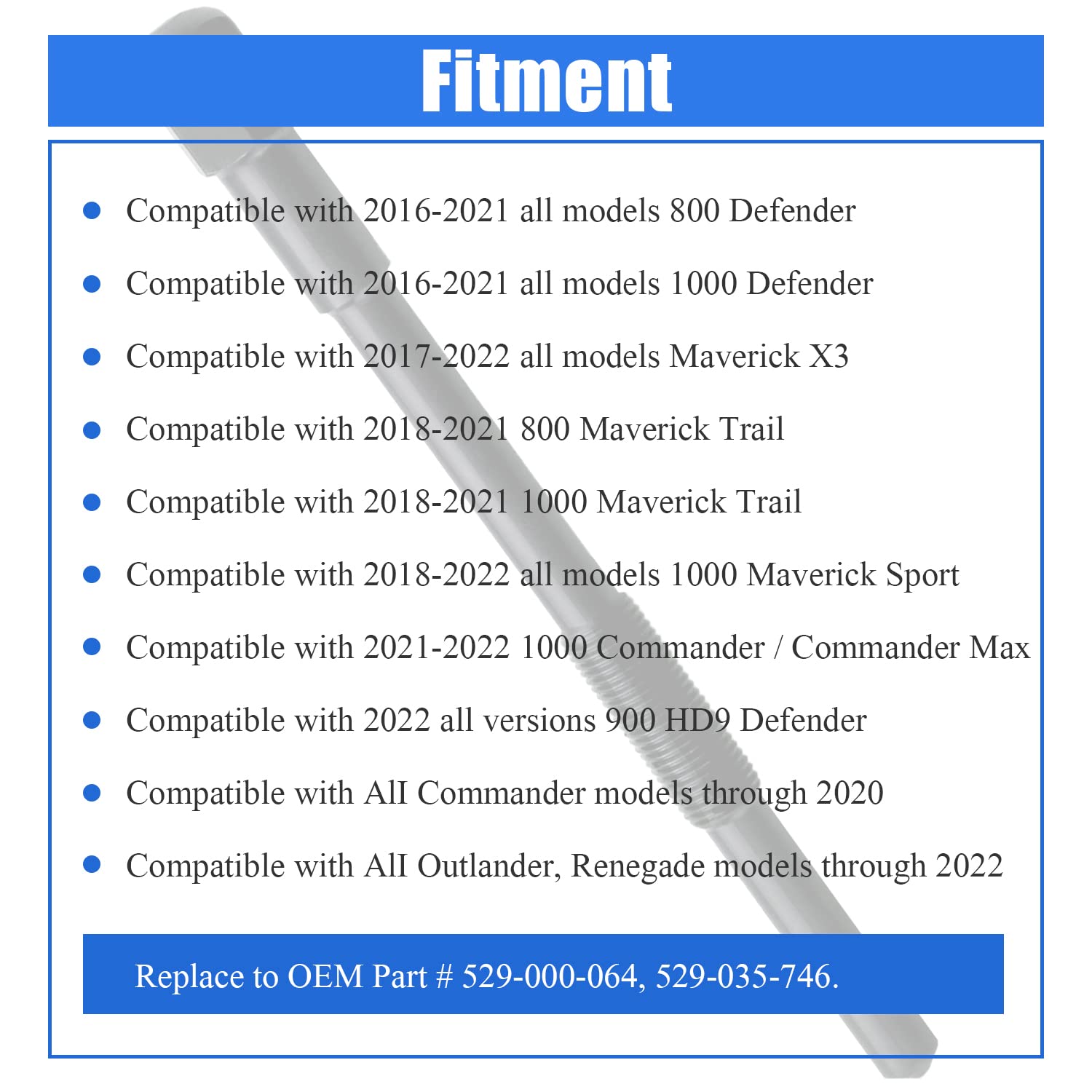 Primary Drive Clutch Puller Remove Tool Compatible For Can-Am, Defender, Commander, Maverick X3/Sport/Trail, Outlander, Renegade