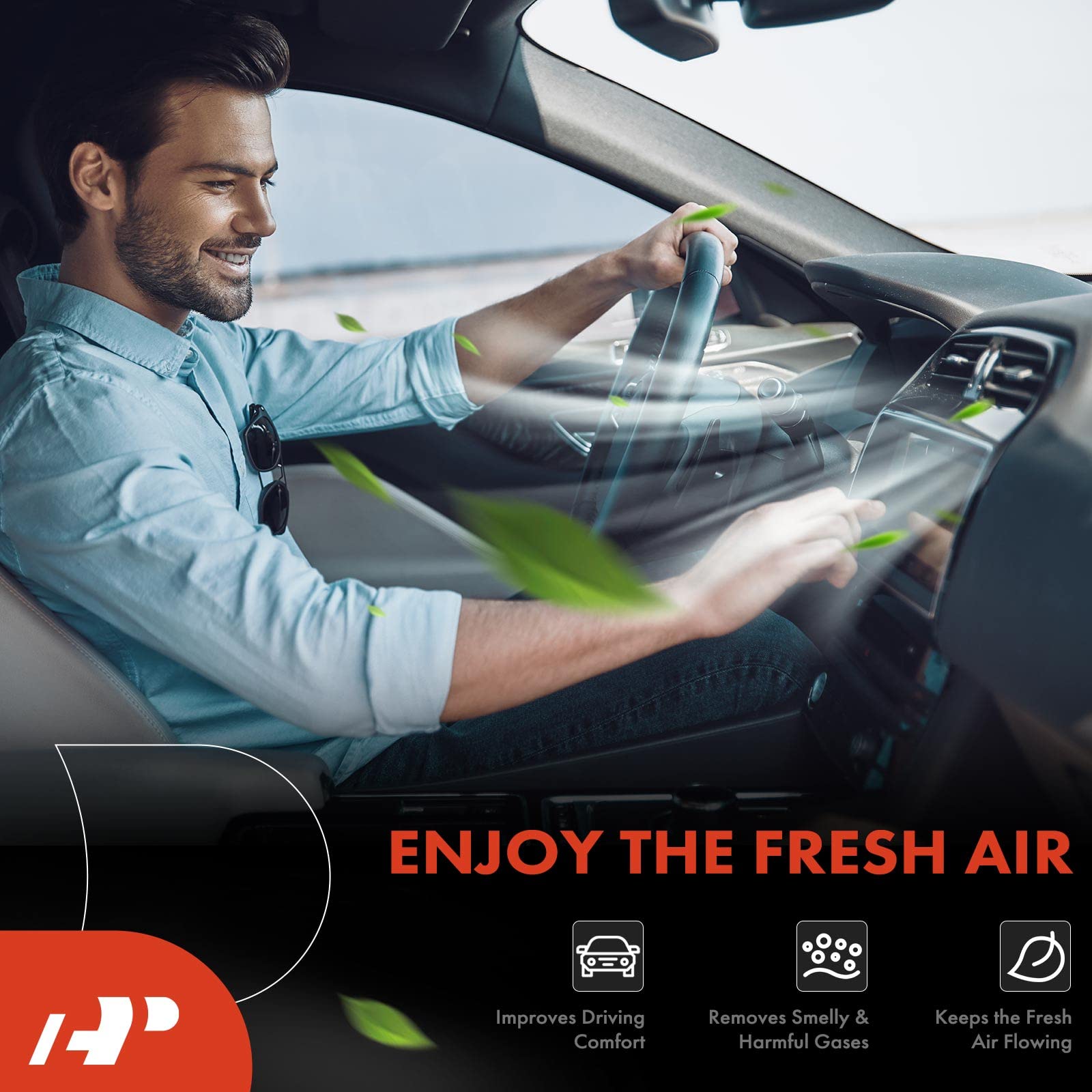 A-Premium Cabin Air Filter with Activated Carbon Compatible with Ford Escape 2013-2019, Focus 2015-2018 1.0L 2.0L 2.3L, Transit