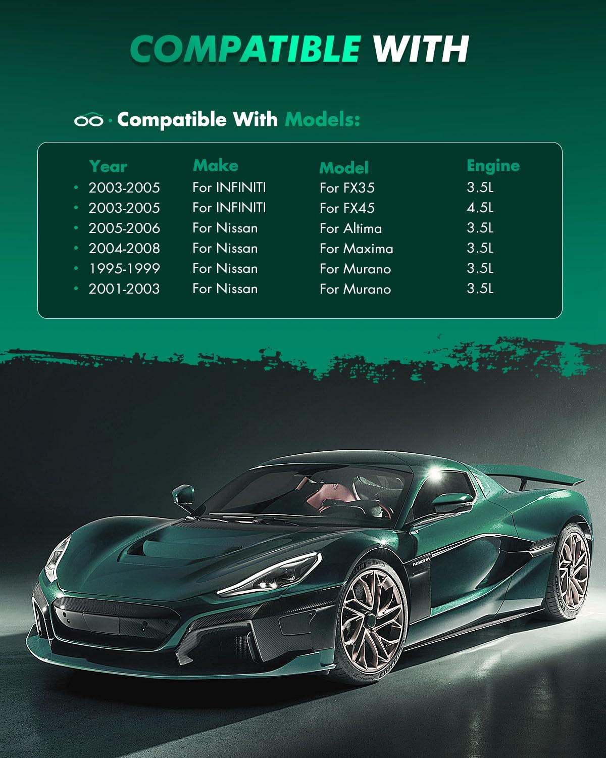 Scitoo D969 D905 Front Rear Ceramic Brake Pads Sets Fit For Infiniti Fx35 03-05,For Infiniti Fx45 03-05,For Nissan Altima 05-06,