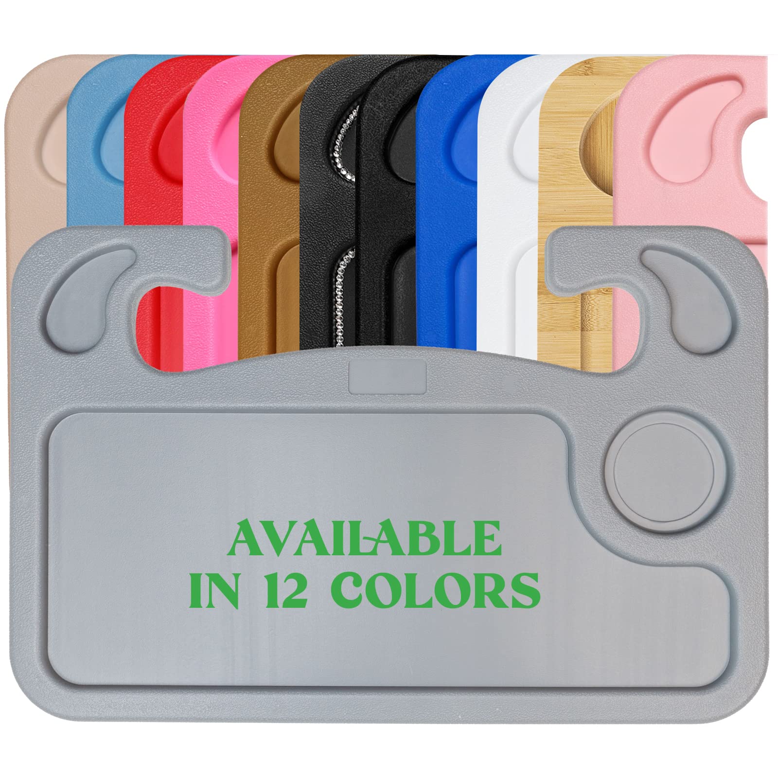 Lebogner Steering Wheel Tray, Car Tray For Eating, Hook On Steering Wheel Desk For Food, Laptop And Car Accessories, Car Road Tr