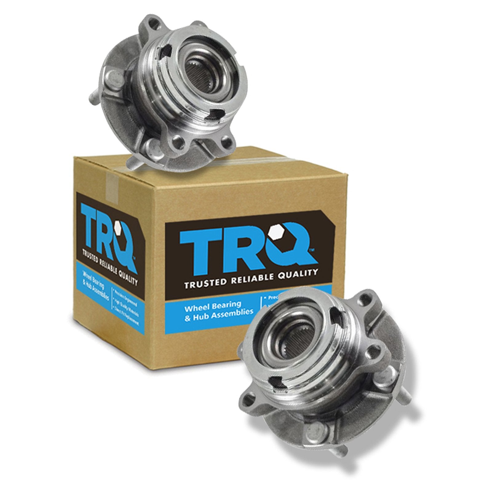 Trq Front Wheel Hub Bearings Assembly Set Compatible With 2003-2007 Nissan Murano 2004-2009 Quest