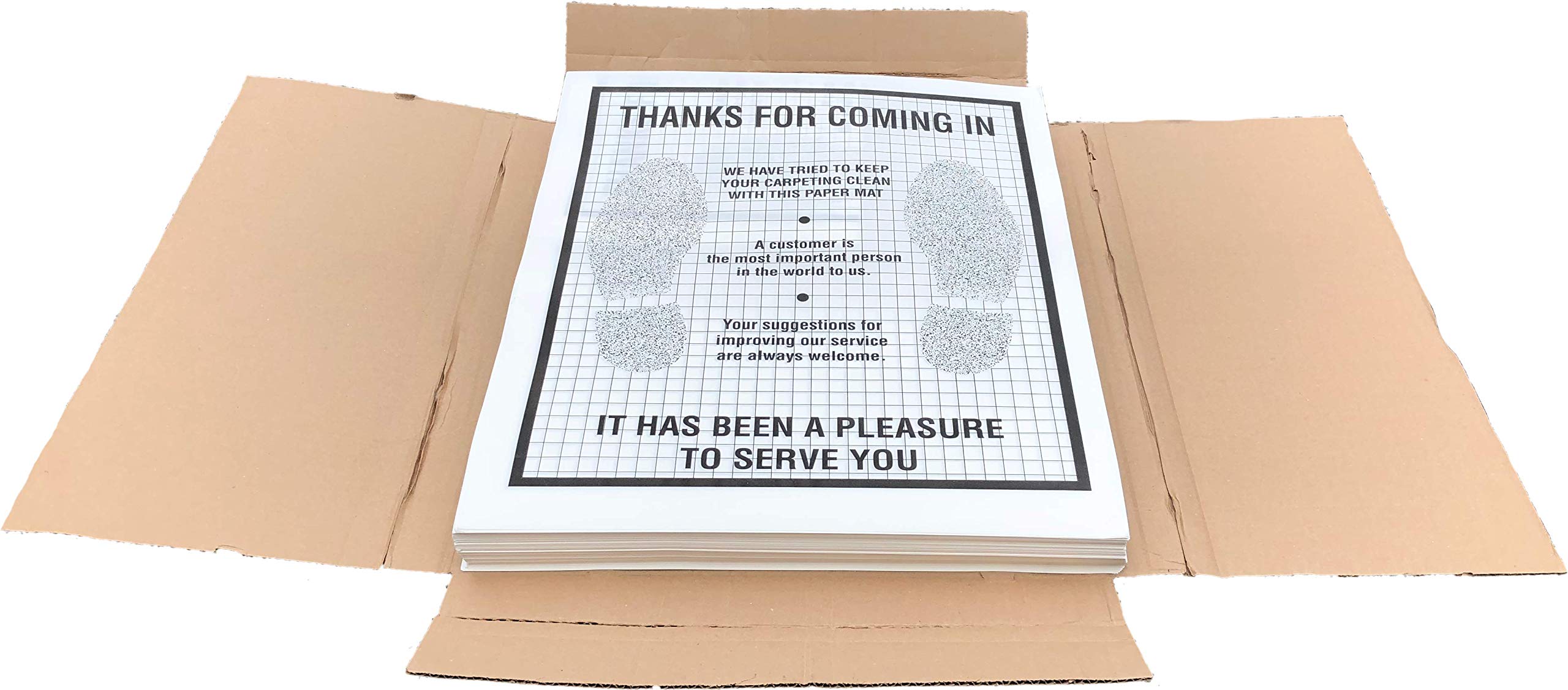 Automat Plastic Coated Disposable Paper Automotive Floor Mat (Case Of 500)