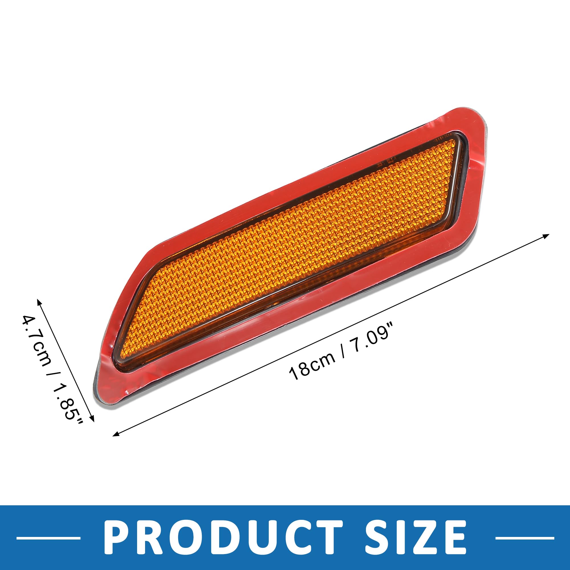 A Absopro Bumper Reflector Side Marker 63147274521 63147274522 Front Reflector For Bmw 328I 2012-2015 Plastic (Set Of 2)