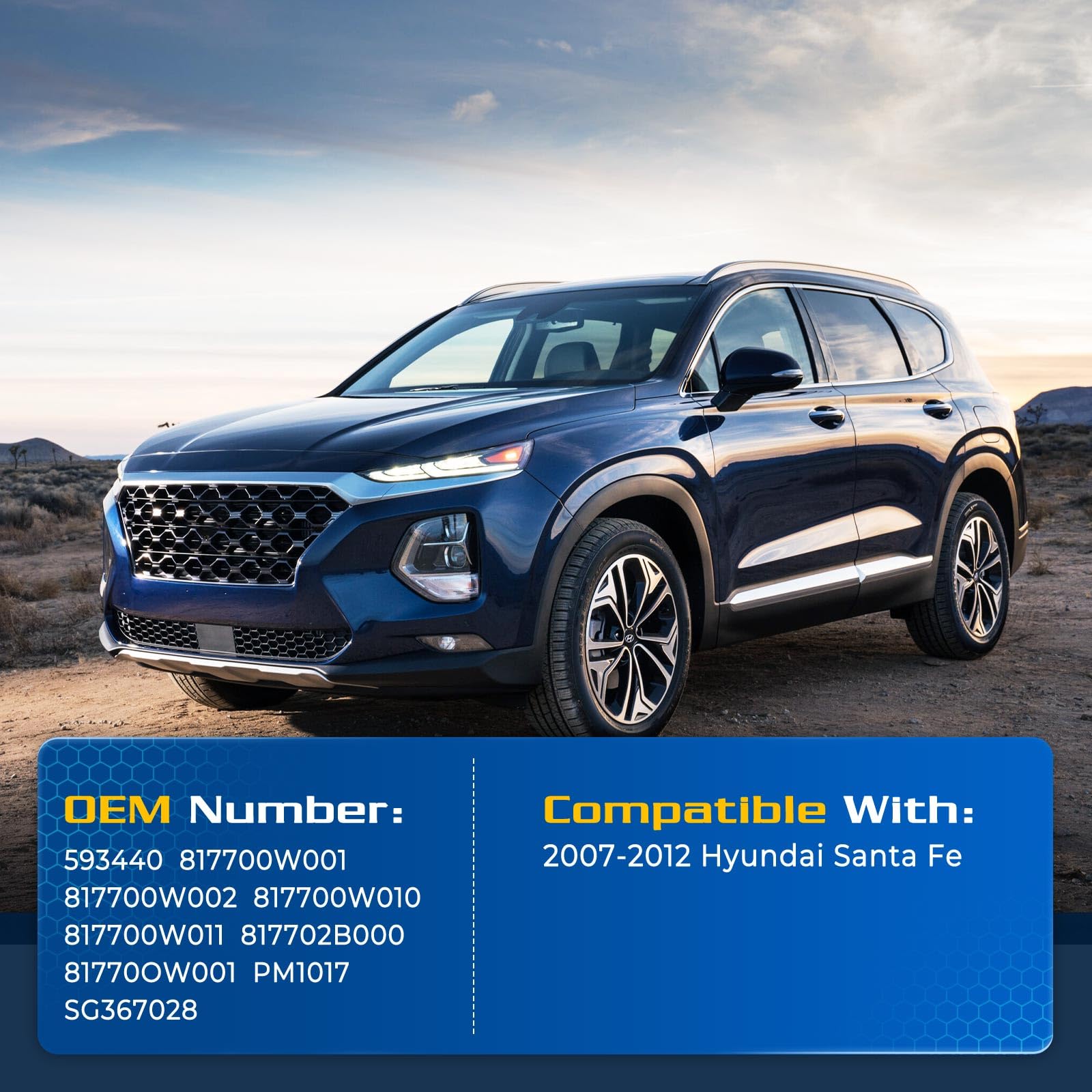 Arana Rear Hatch Struts For Hyundai Santa Fe 2007-2012, Pm1017 Liftgate Support Trunk Lift Struts Gas Shock For 2007 2008 2009 2