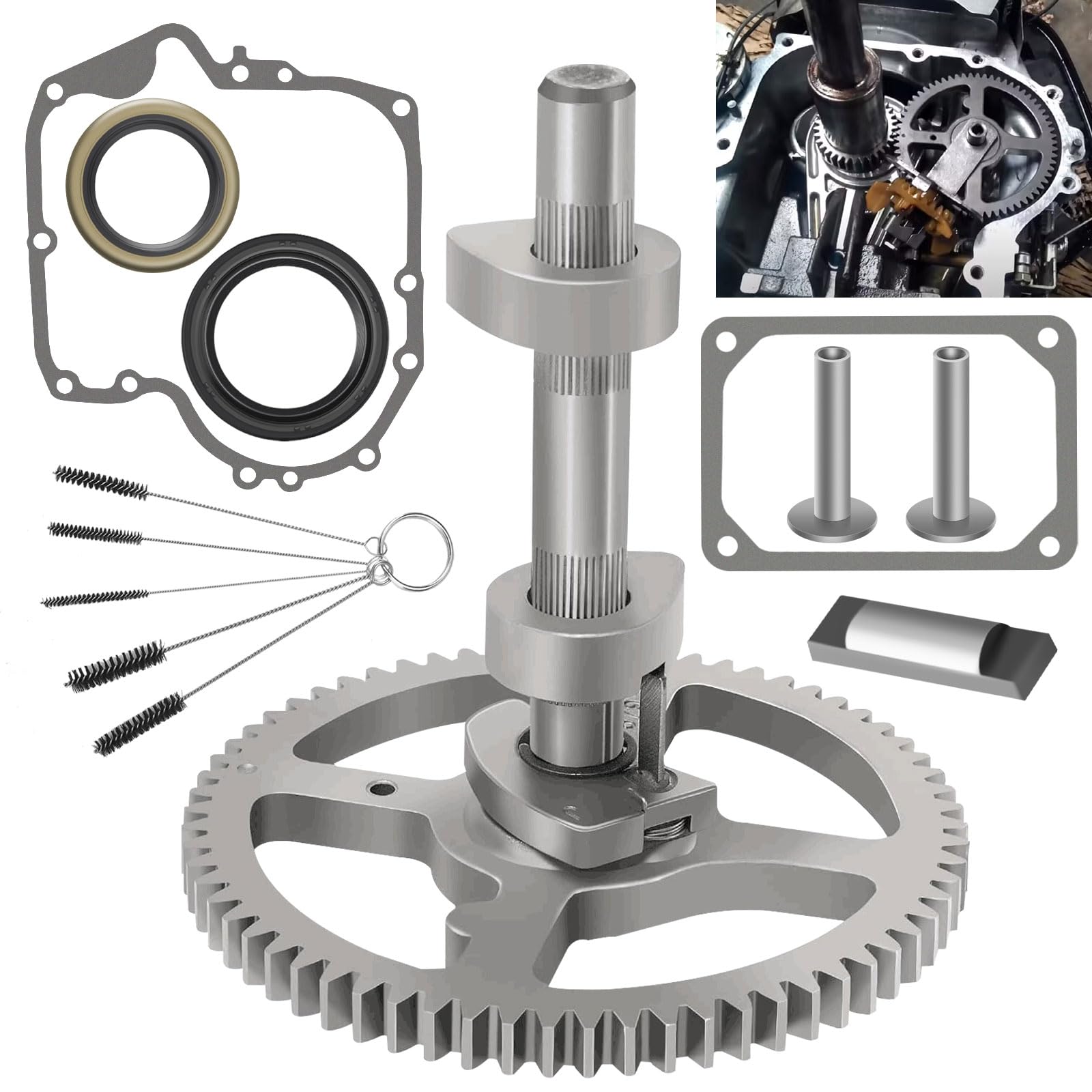 84005207 793880 Camshaft - For B&S 793880 793583 792681 791942 795102 Cam Replacement Kit With 795387 Oil Seal Ring And 697110 Crankcase Gaskets