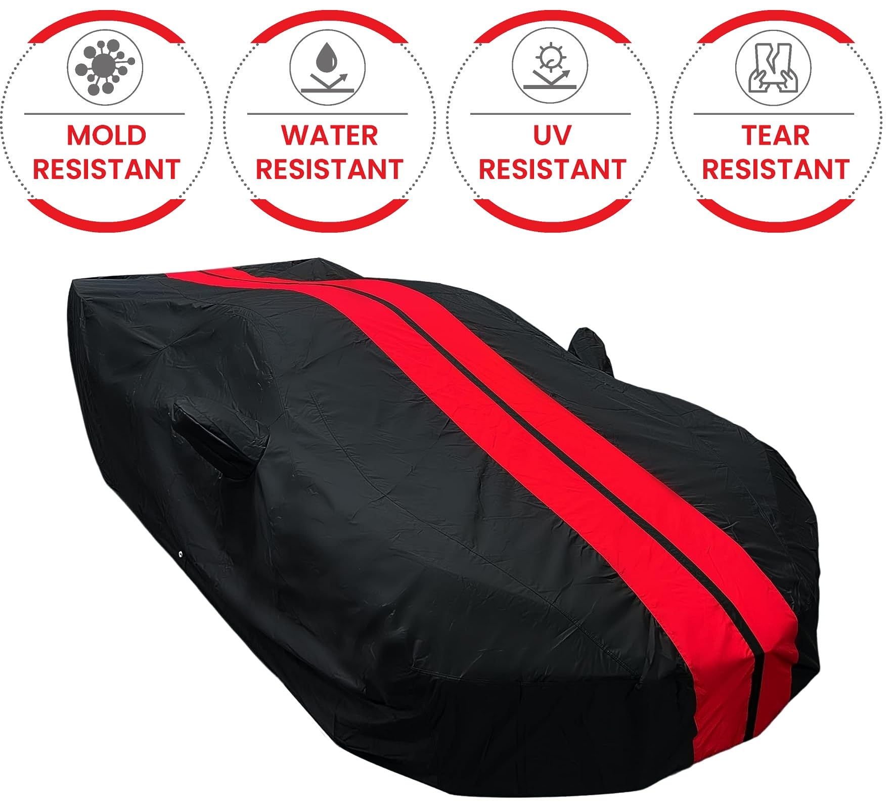 C8 Corvette Indoor/Outdoor Car Cover - Ultraguard Plus Water Resistant 300 Denier Protection - Custom Fit For 2020-2024 Stingray