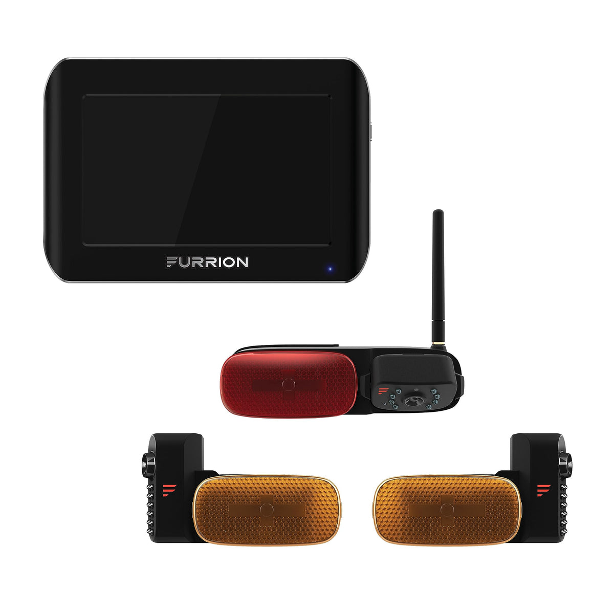 Furrion Vision S Wireless Rv Backup Camera System With 7-Inch Monitor, 3 Cameras: 1 Rear, 2 Side Cameras, Infrared Night Vision,