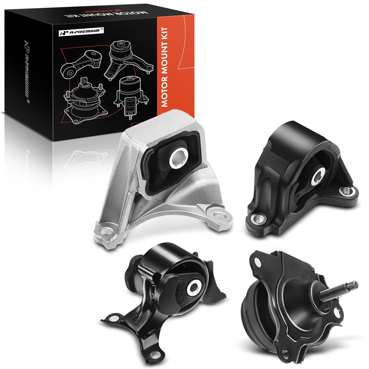 A-Premium 4PCS Engine Motor Mount Transmission Mount Set [Manual Transmission] Compatible with Honda Civic 2002-2005 Hatchback &