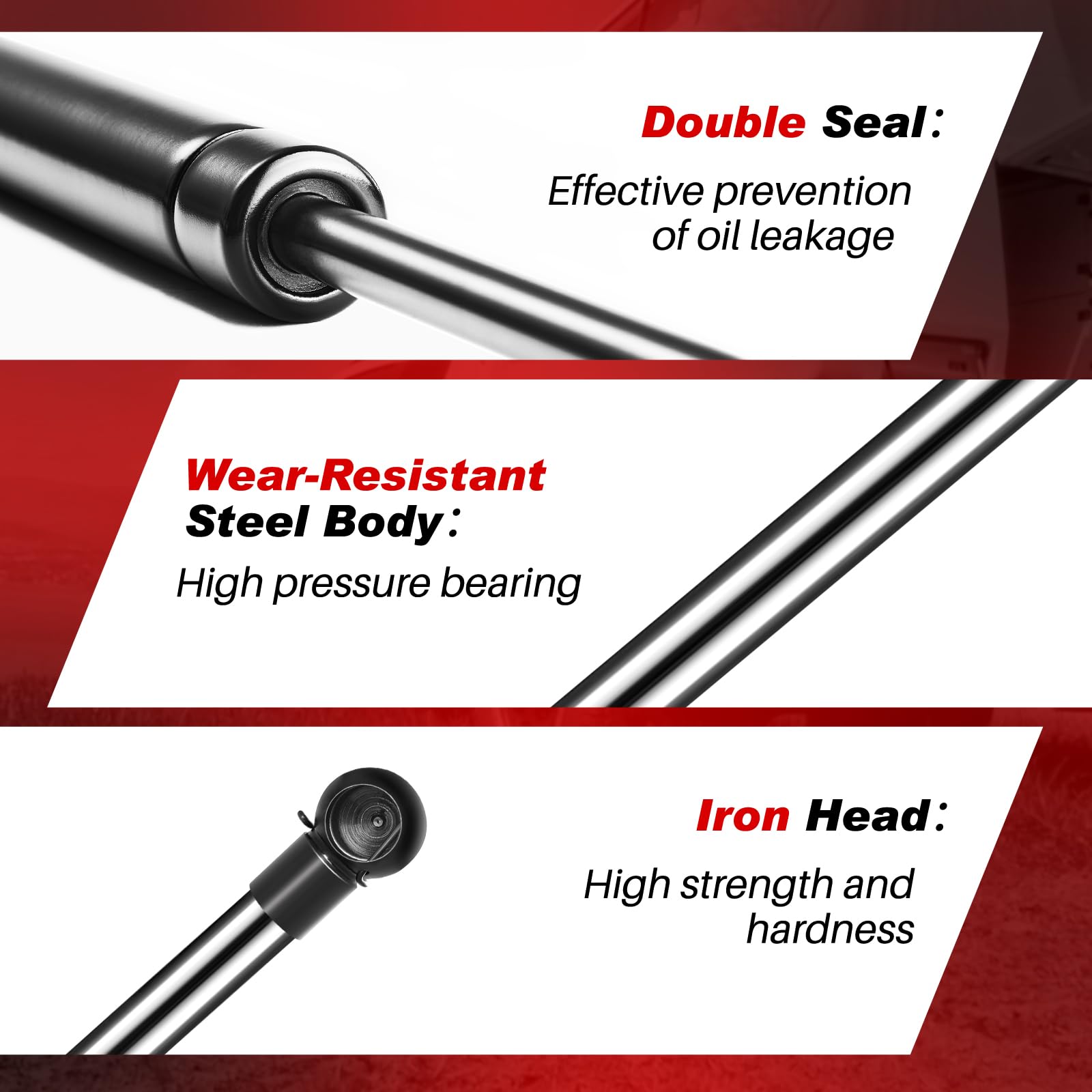 Iaqwe C1618643 24Inch 90Lbs/400N Gas Struts Shock Spring Lift Support For Tonneau Cover Heavy Duty Rv Bed Tv Cabinet Murphy Truc