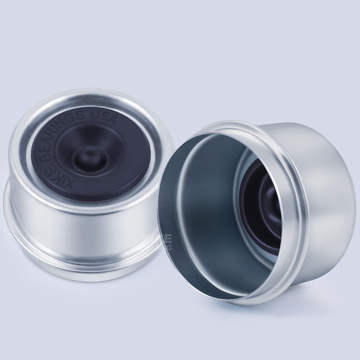 Xike Stamping Dust Cap And Rubber Plug Series (52 Mm Grease Cap X 2, Black) WBCARB08CVHYC6V