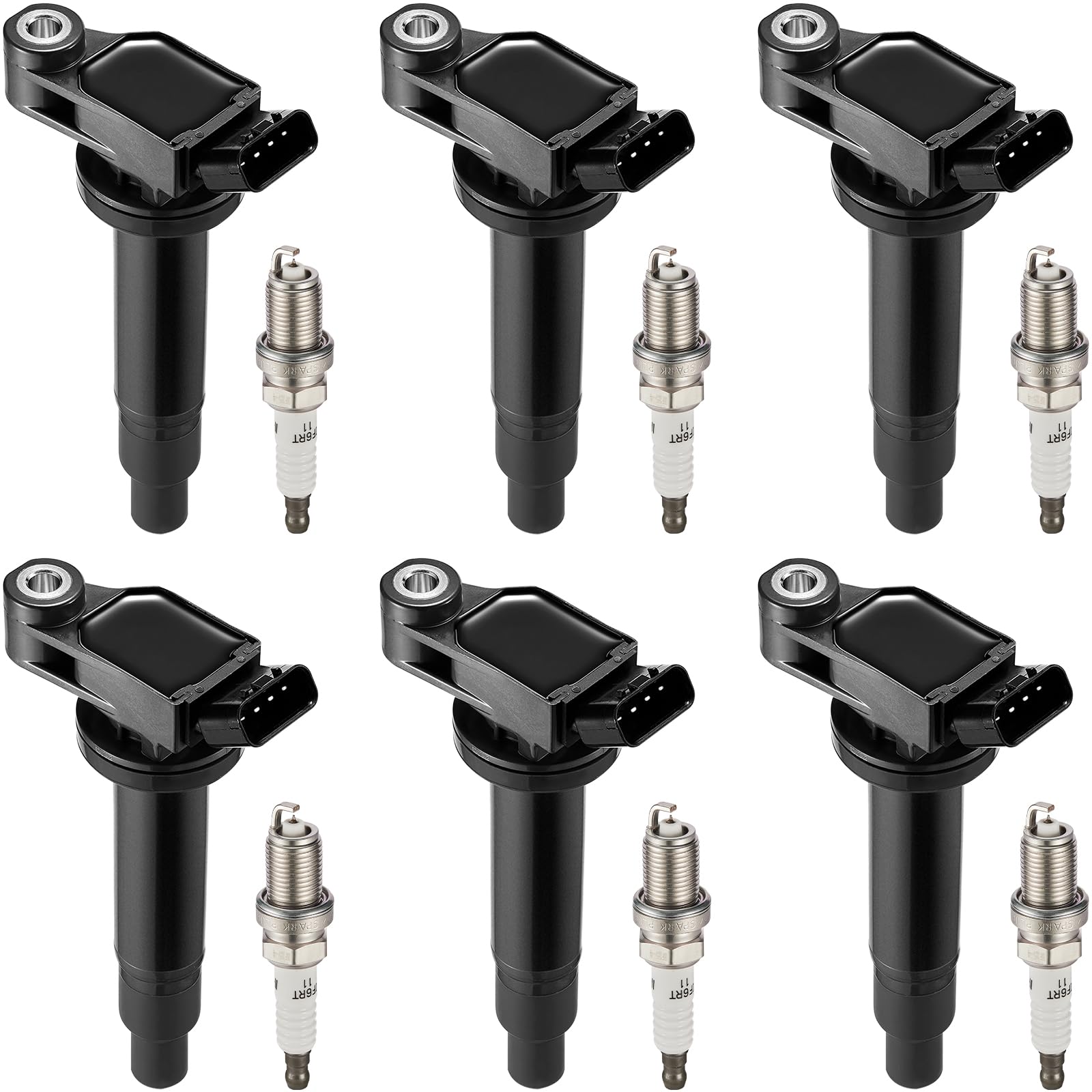 Bdfhyk Ignition Coil Pack Uf267 And Iridium Spark Plugs 4504 Pk20Tt Compatible With Lexus Es300 Rx300 Rx330 Rx400 Toyota Avalon