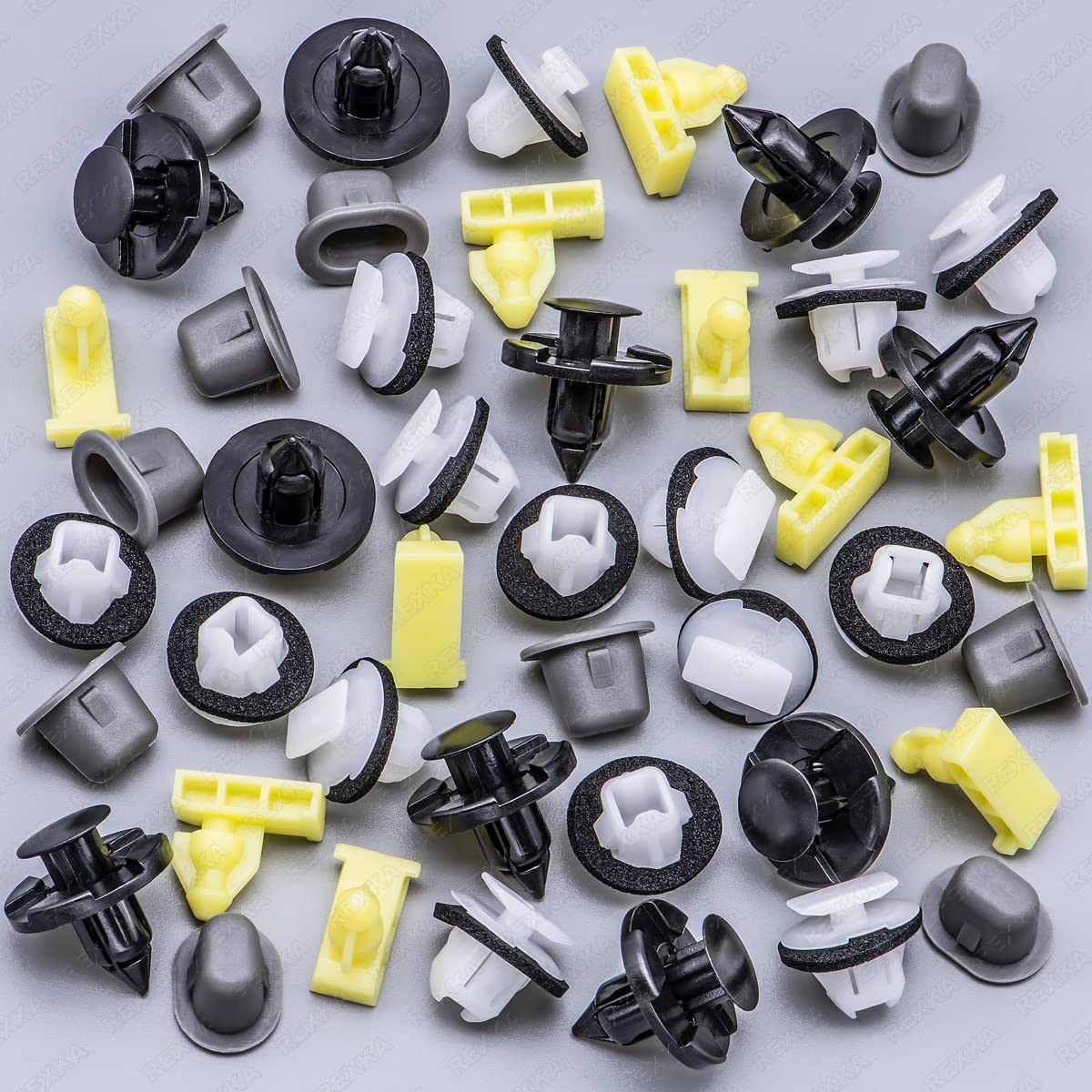 Rexka 45Pcs Wheel Well Opening Moulding Clips Fender Flare Retainer Grommets Kit For Nissan Infiniti Armade Juke Murano Rogue Qx