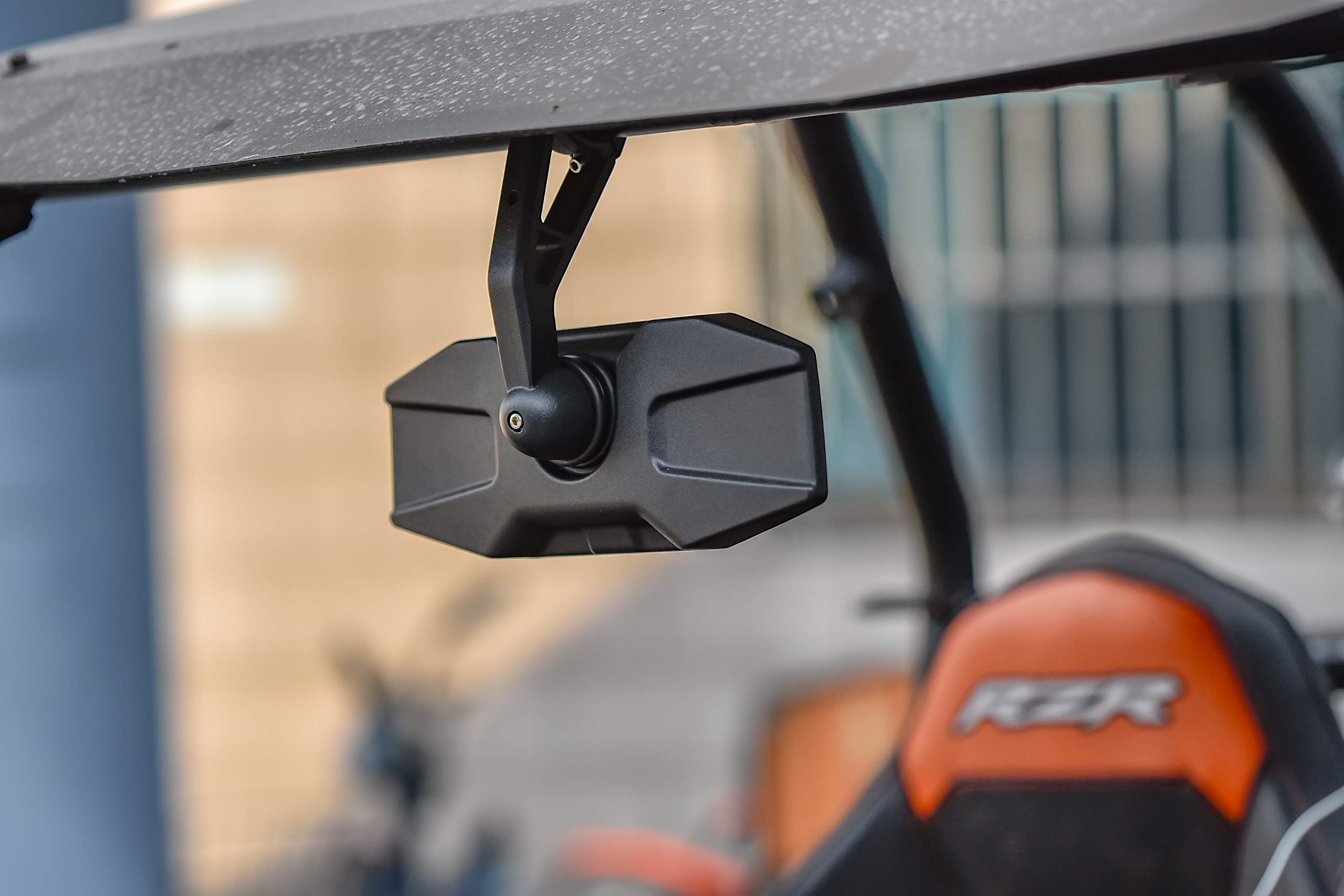 Sautvs Utv Center Rear View Mirror, Premium Convex Rearview Mirror With 1.75'' Clamp For Polaris Rzr 900 1000 Xp/General 1000 Xp