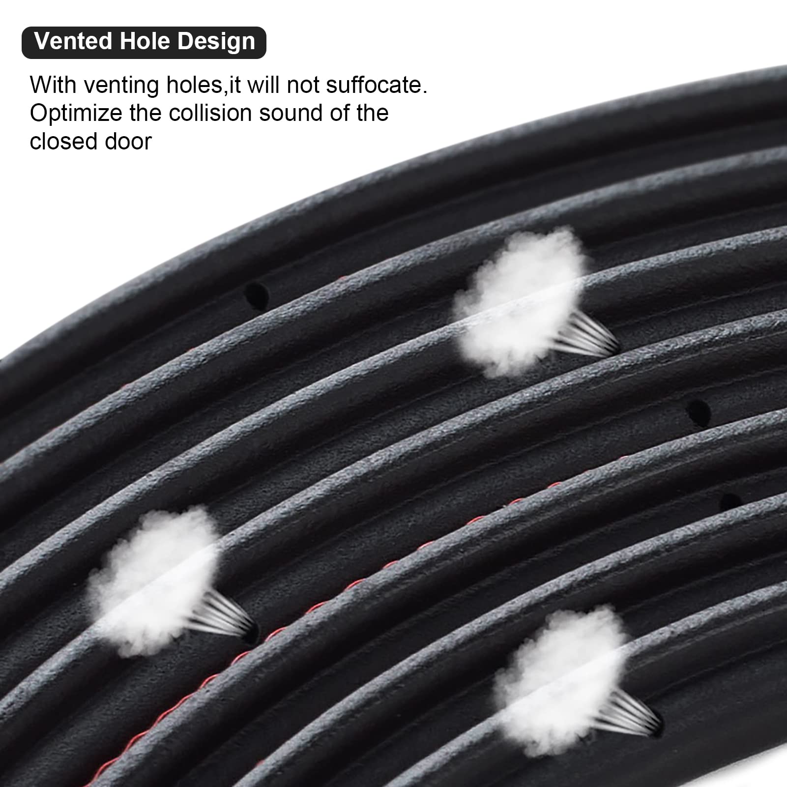Dotaatdw Car Door Seal Strip Car Weather Stripping Double Layer L Shape Self Adhesive Auto Door Soundproofing Weatherstrip For C