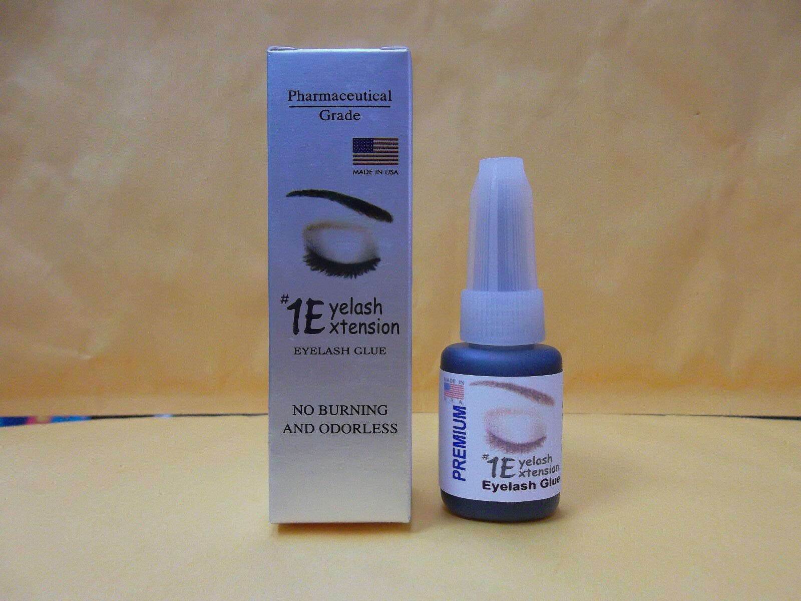 #1 Premium Fast Dry Eyelash Extension Eyelash Bonding Glue Adhesive No Burning and Odorless 0.34 oz - Pharmaceutical Grade Made in USA-New