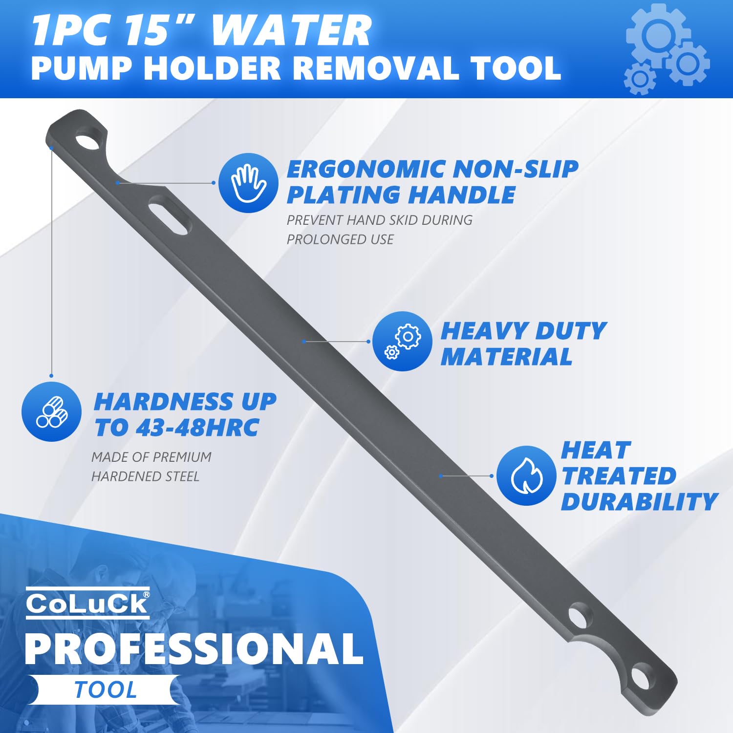 32Mm & 36Mm Fan Clutch Wrench Set,Water Pump Pulley Holder Removal Tool For Bmw, Ford, Gm, Dodge,Chevrolet,Jeep Fan Clutch Remov