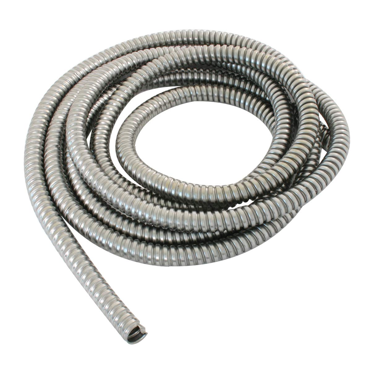 Gg Grand General 85010 1/4 Inch I.D. Stainless Steel Flexible Wire Loom, 10 Feet