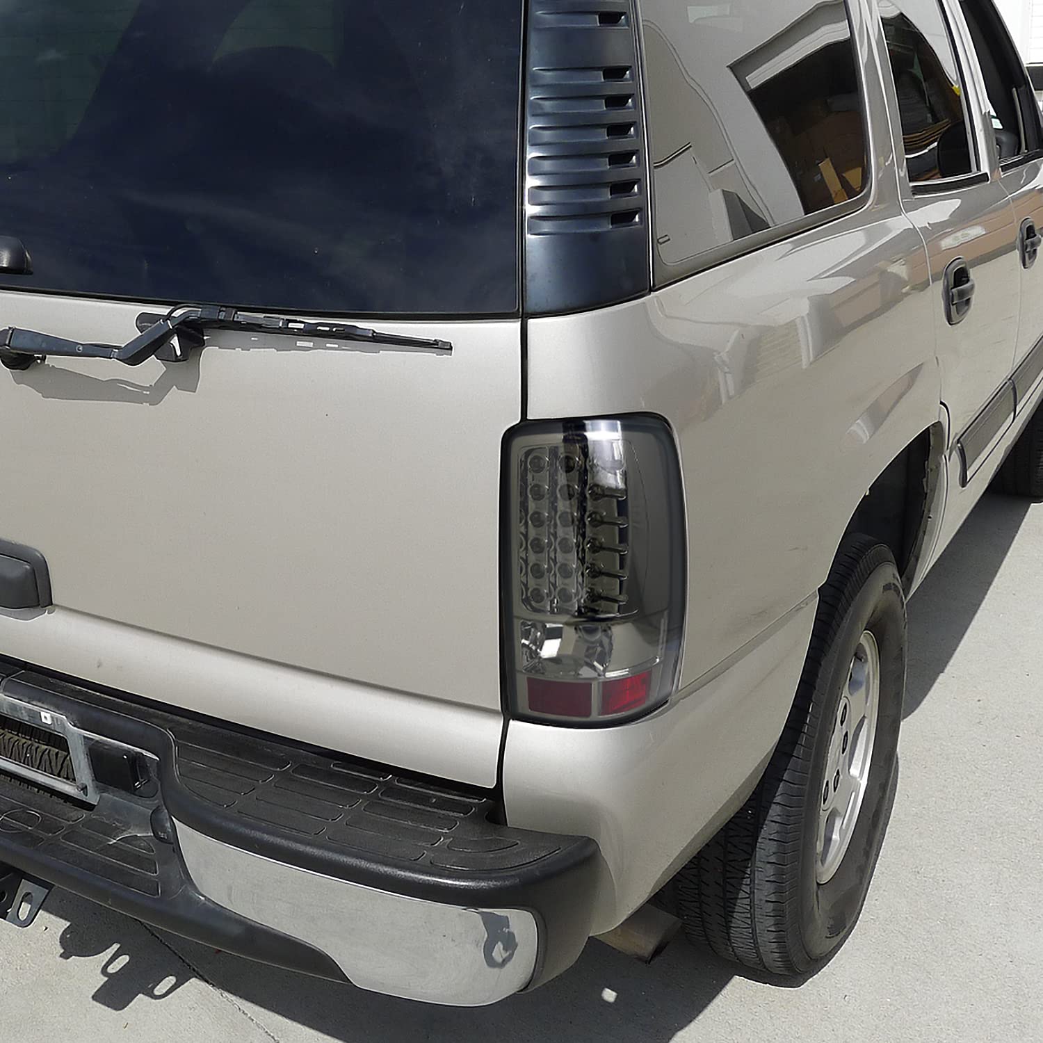 Spec-D Tuning Smoke Lens Led Tail Lights Compatible With 2000-2006 Chevy/Gmc Suburban Models, 2000-2006 Chevy Tahoe Models, 2000