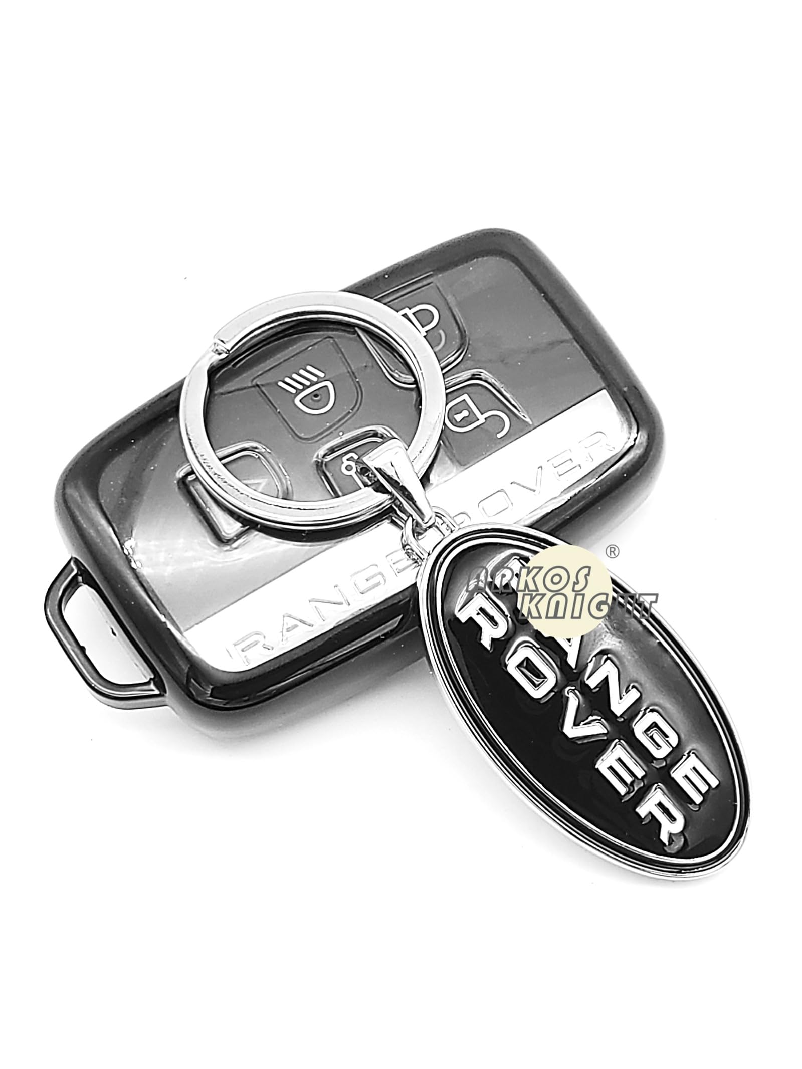 ARKOSKNIGHT Creative Car Logo Keychain for Car 3D Chrome Metal Alloy Key Chain Presents for Women and Men Keyring Universal Size