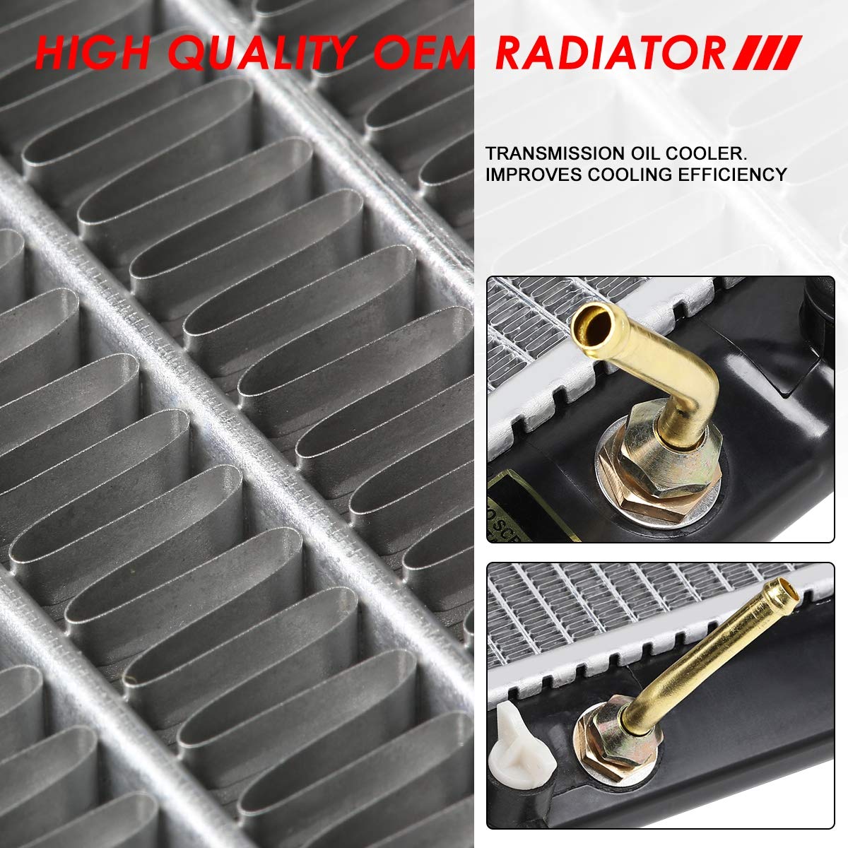 Auto Dynasty DPI 2305 Factory Style 1-Row Cooling Radiator Compatible with Scion xA xB Echo 00-06, Aluminum Core