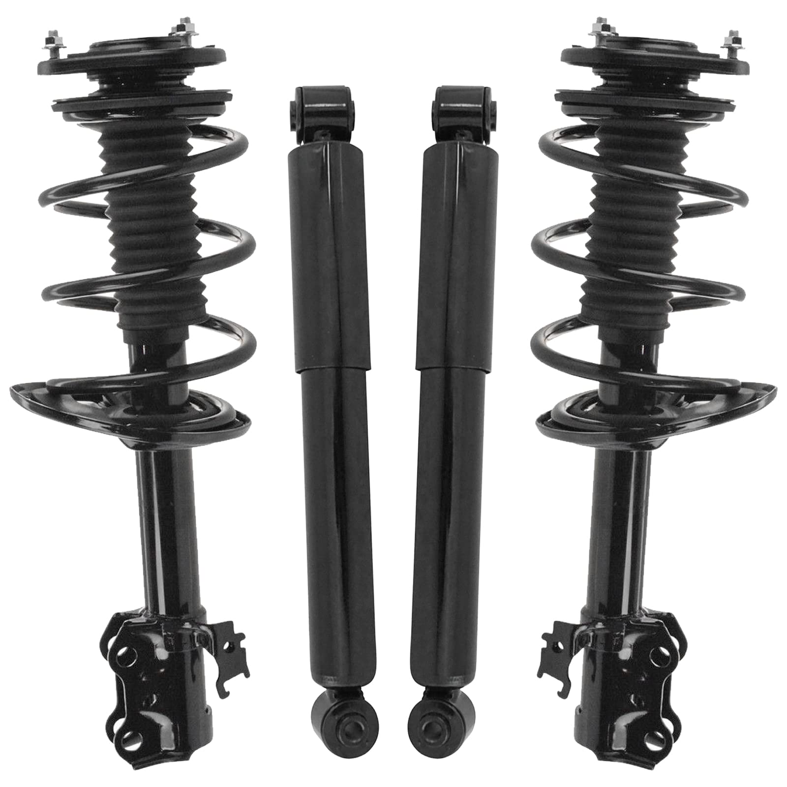 Trq Front And Rear Complete Strut Assembly & Shock Absorber Kit Complete Strut & Coil Spring Assembly Compatible With 2006-2008
