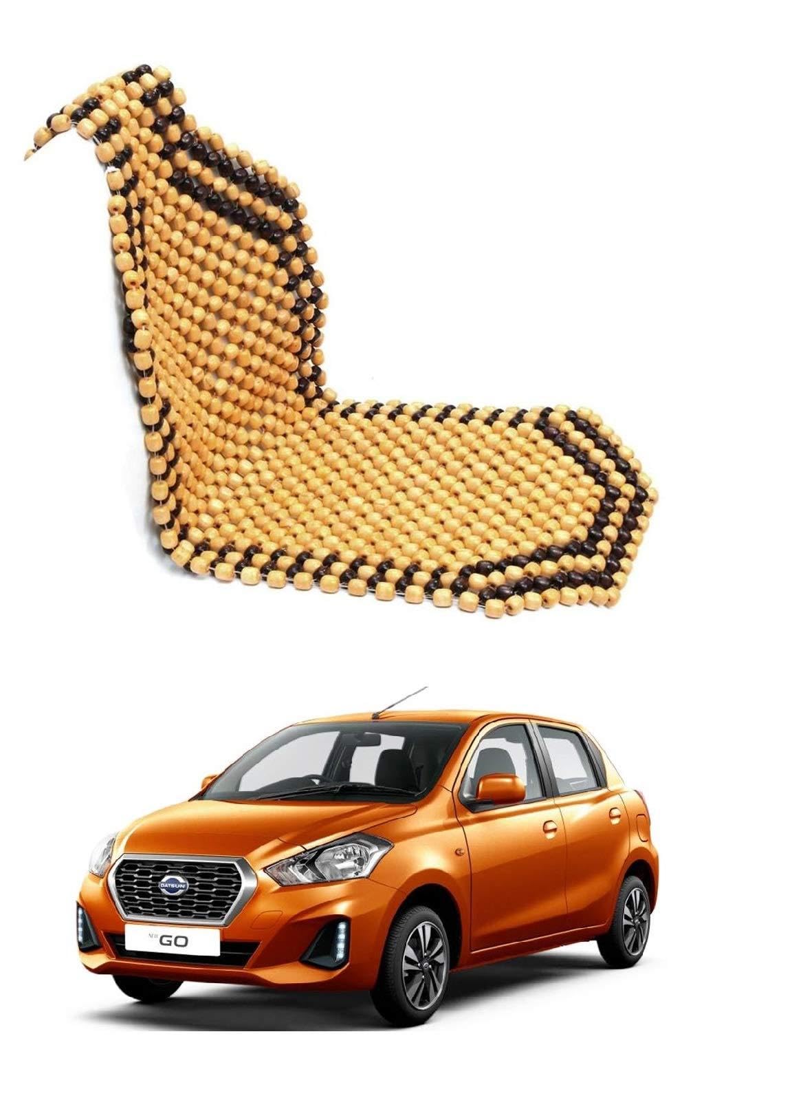 Auto Addict Car Seat Wooden Bead Seat Covers for Datsun Go
