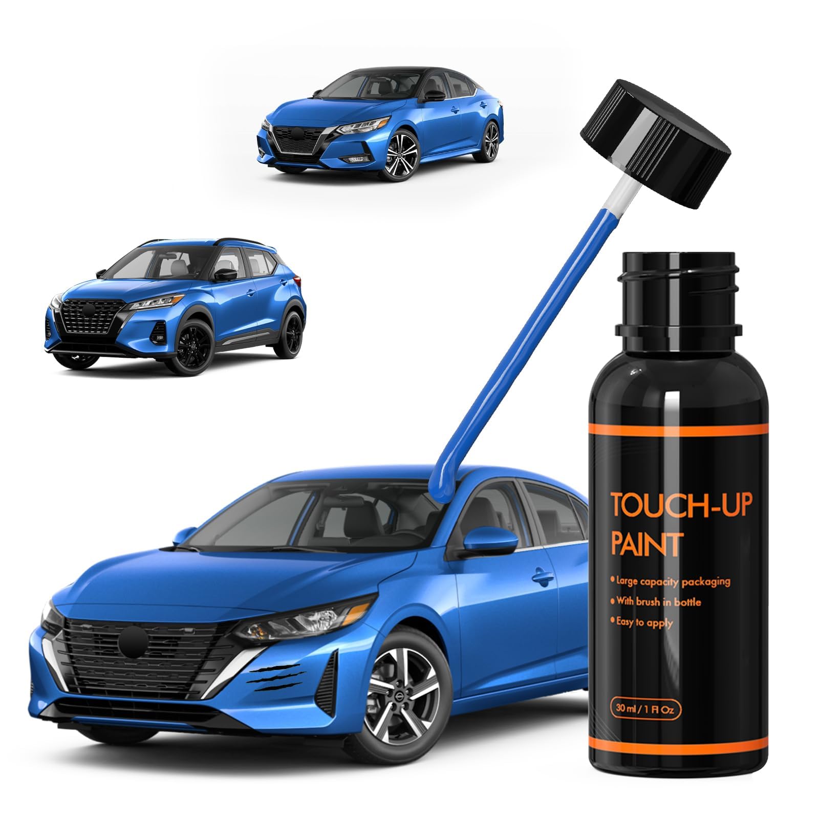 Xtryfun B51 Electric Blue/New York Blue Touch Up Paint For Nissan, Diy Car Paint Scratch Repair Kit, Quick & Easy Fix Automotive