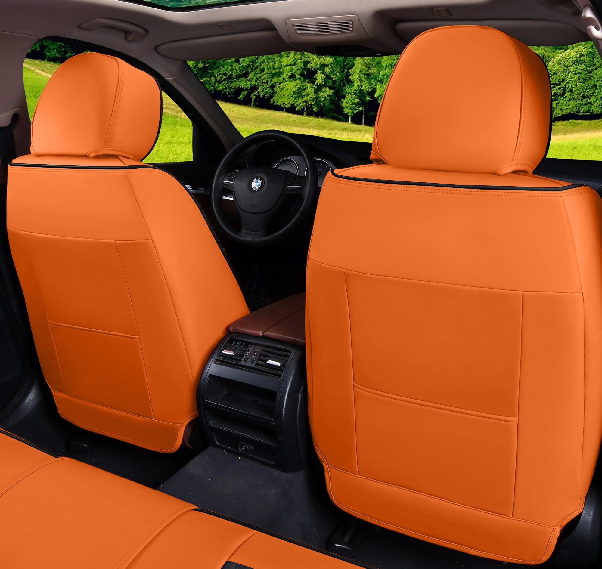 MM01 Seat Covers 5-Seater Full Set Suitable for Most Cars,Cars,SUV, Pickup Ttrucks, Airbags CompatibleCar Seat Cushion Protector