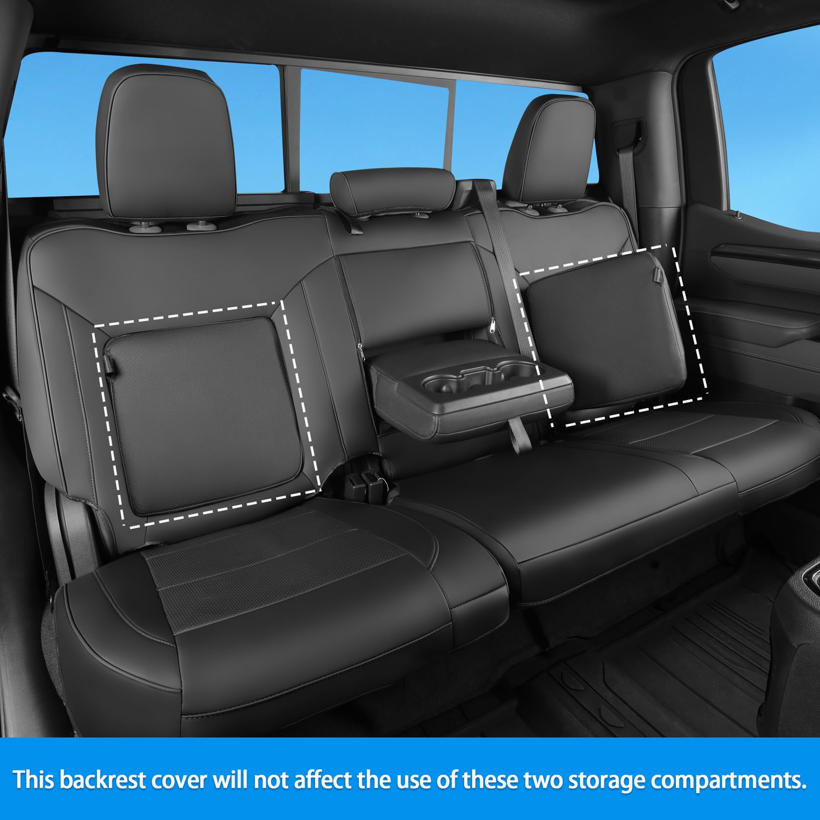 Tandi Fit For Chevy Silverado & Gmc Sierra Seat Covers With Faux Leather For Chevy Silverado 2019 2020 2021 2022 2023 2024 2025