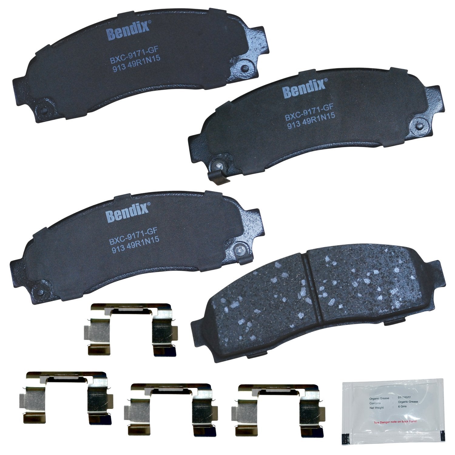 Bendix Priority1 Cfc913 Ceramic Front Brake Pads For Chevrolet Equinox 2006-2005, Pontiac Torrent 2006, Saturn Vue 2007-2002
