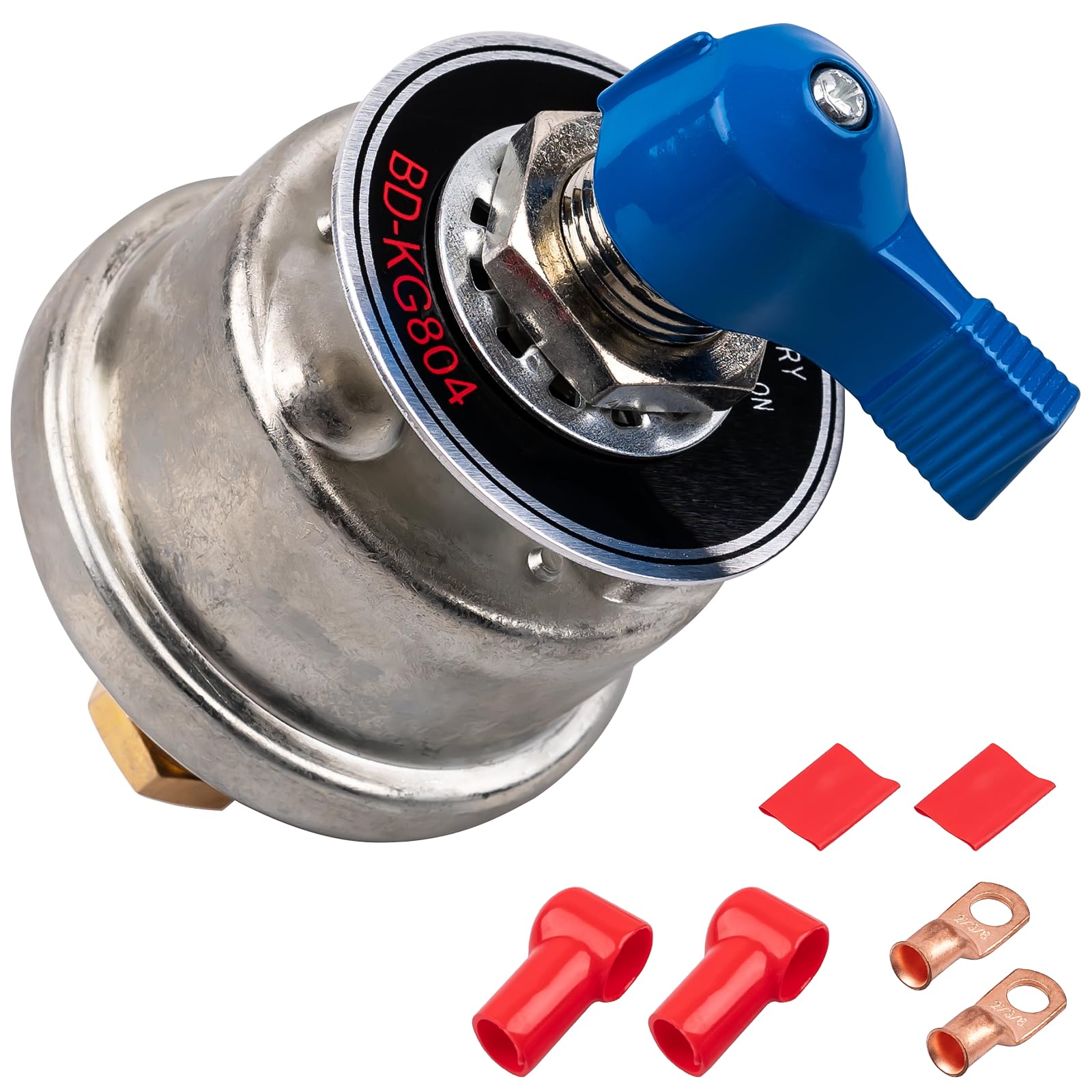 AJulyBee Battery Disconnect Switch Heavy Duty 300A with Face Plate, Battery Disconnect Switch 12V - 24V with Copper Contacts, Ba