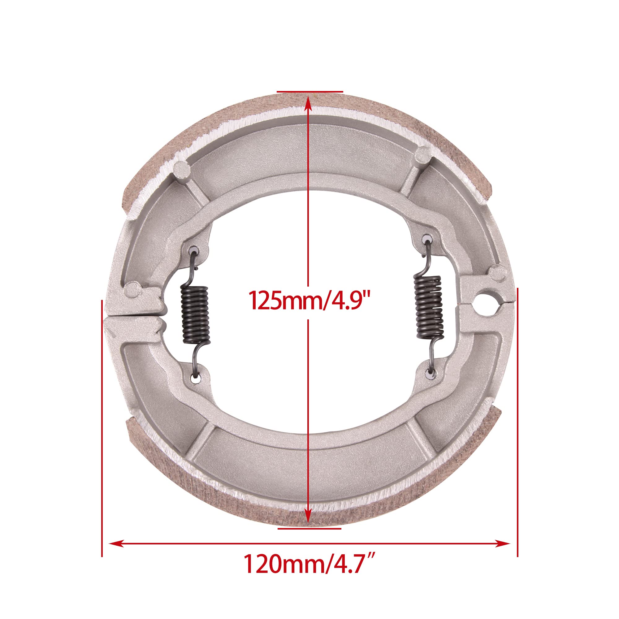 Woostar Drum Brake Shoe Replacement For Roketa Sunl Jonway Taotao 50Cc 110Cc 125Cc 150Cc 250Cc Atv 4 Wheeler Quad Scooter