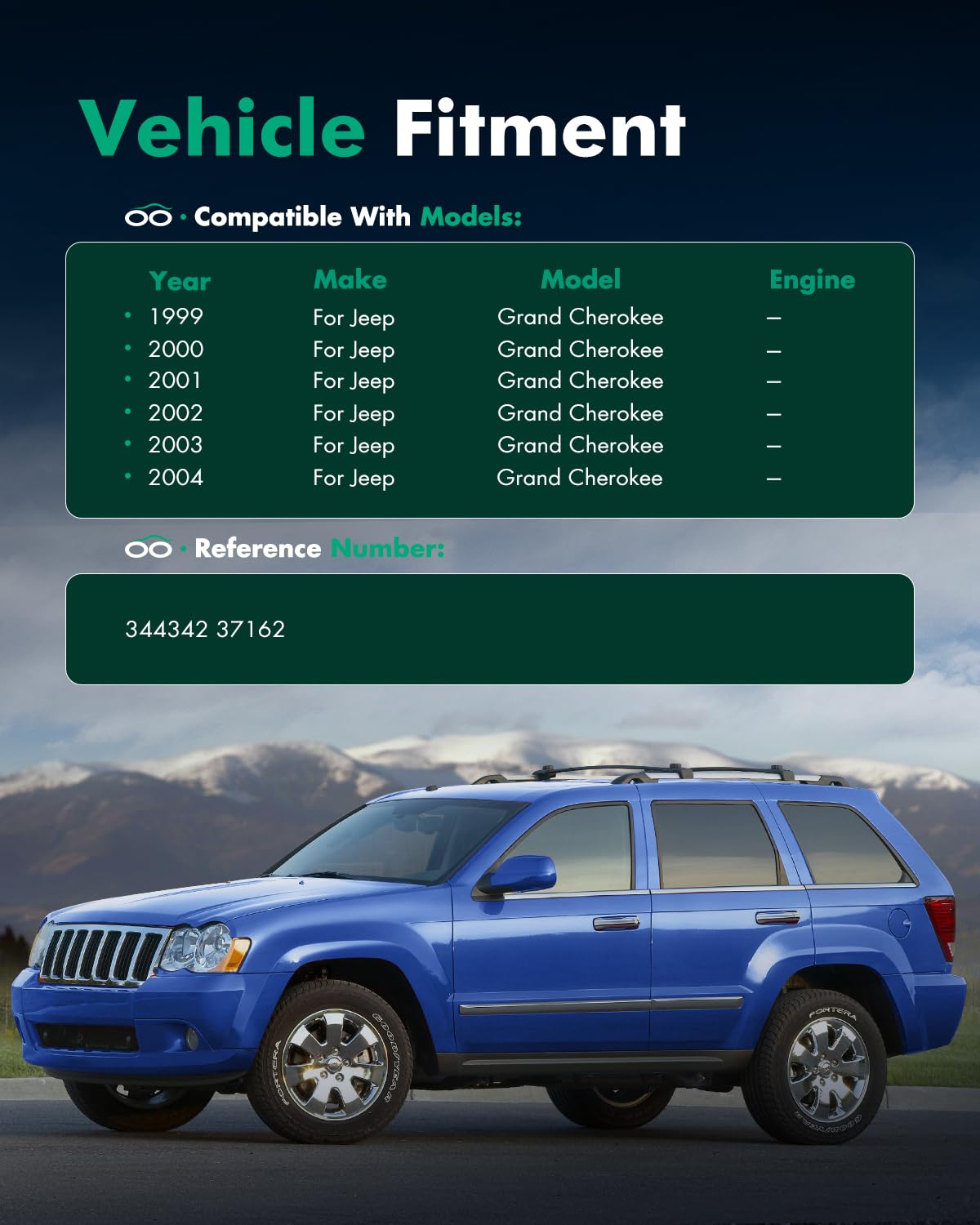 Scitoo Shocks For Grand Cherokee (Rear 2Pcs), Rear Gas Struts Shock Absorbers Fit For Jeep Grand Cherokee 1999 2000 2001 2002 20