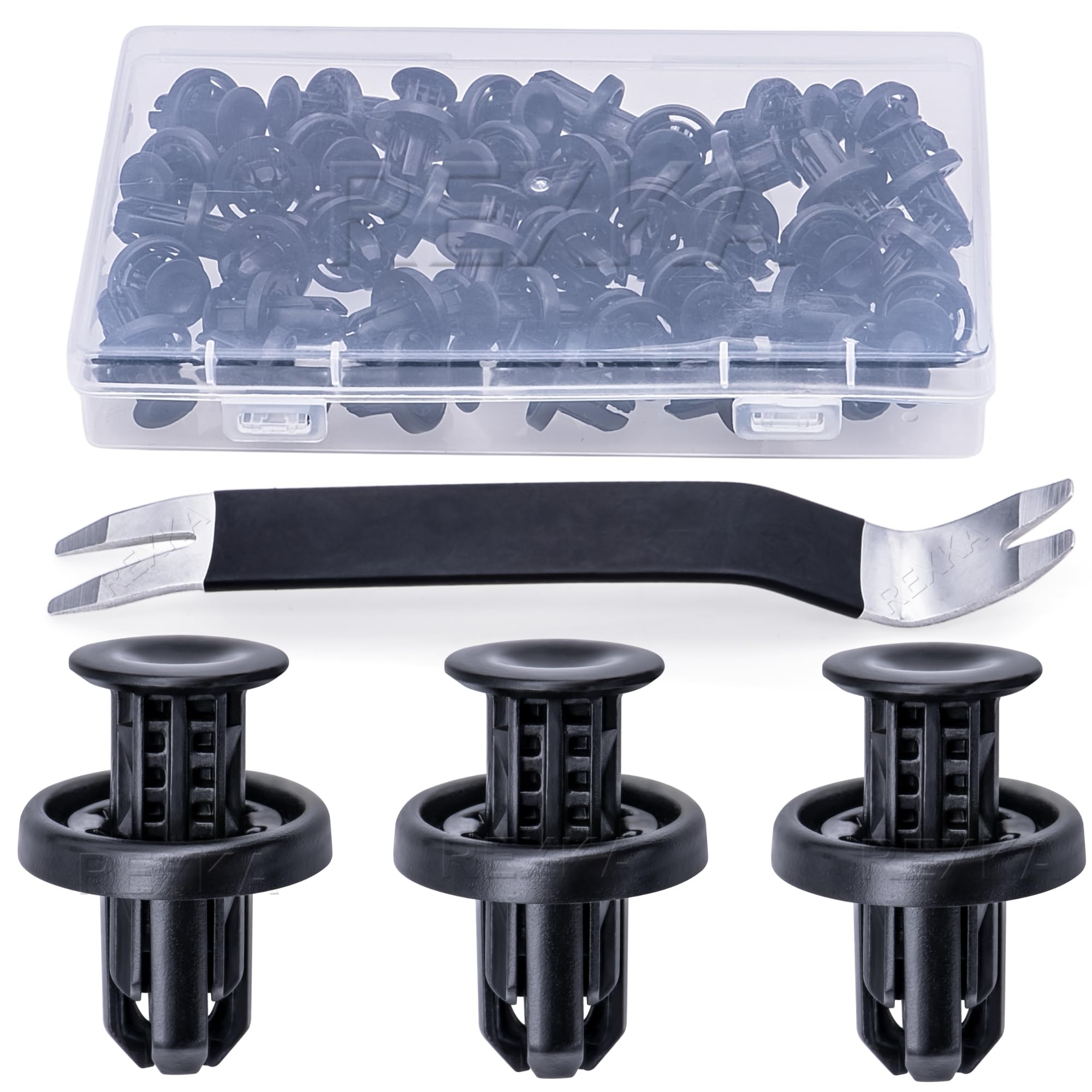 Rexka 41Pcs Rear Front Bumper Cover Fender Grille Under Cover Push-Type Retainer Clip Fastener Rivet 91505-Tm8-003 For Honda Acu