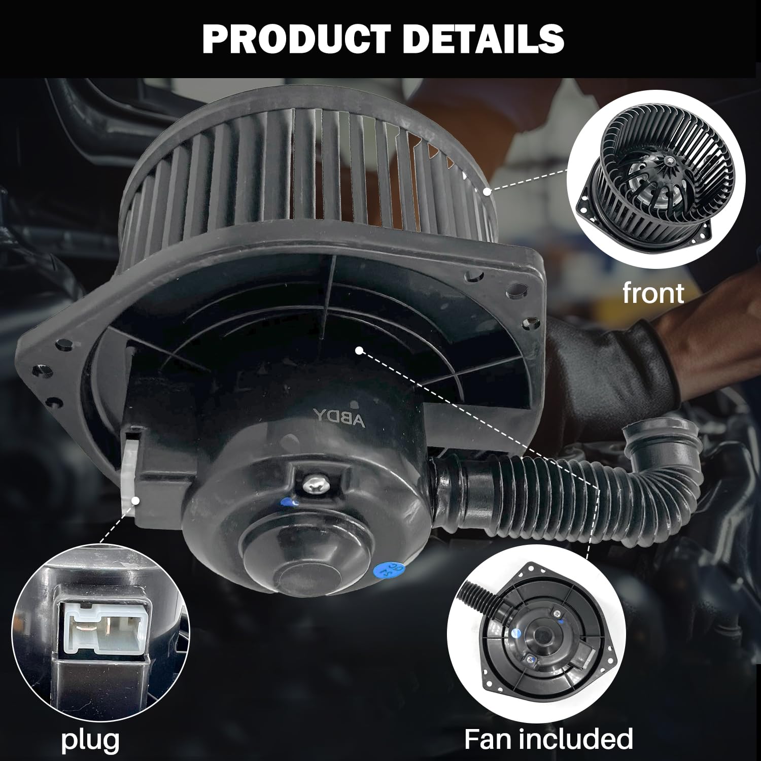 Aspligo 700046 Ac Heater Blower Motor Fan Assembly Fit For Nissan Frontier 2000-2004, Sentra 2000-2004, Xterra 2000-2004, For Su