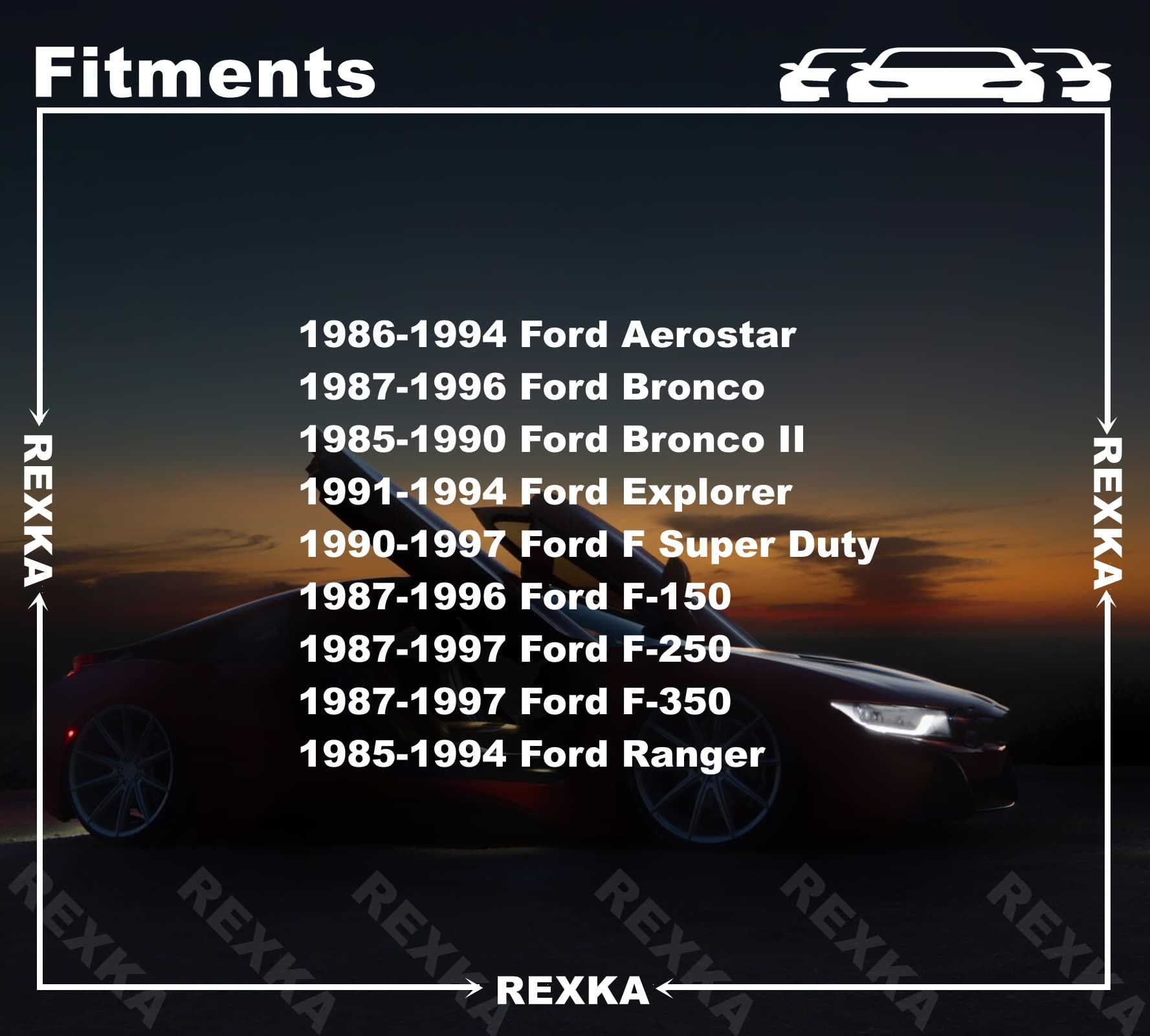 Rexka 5Pcs F-150 Clutch Pedal Shaft Bushing E69Z-7526-A For Ford F150 E69Z7526A F-150 F-250 F-350 Ranger Pickup Bronco