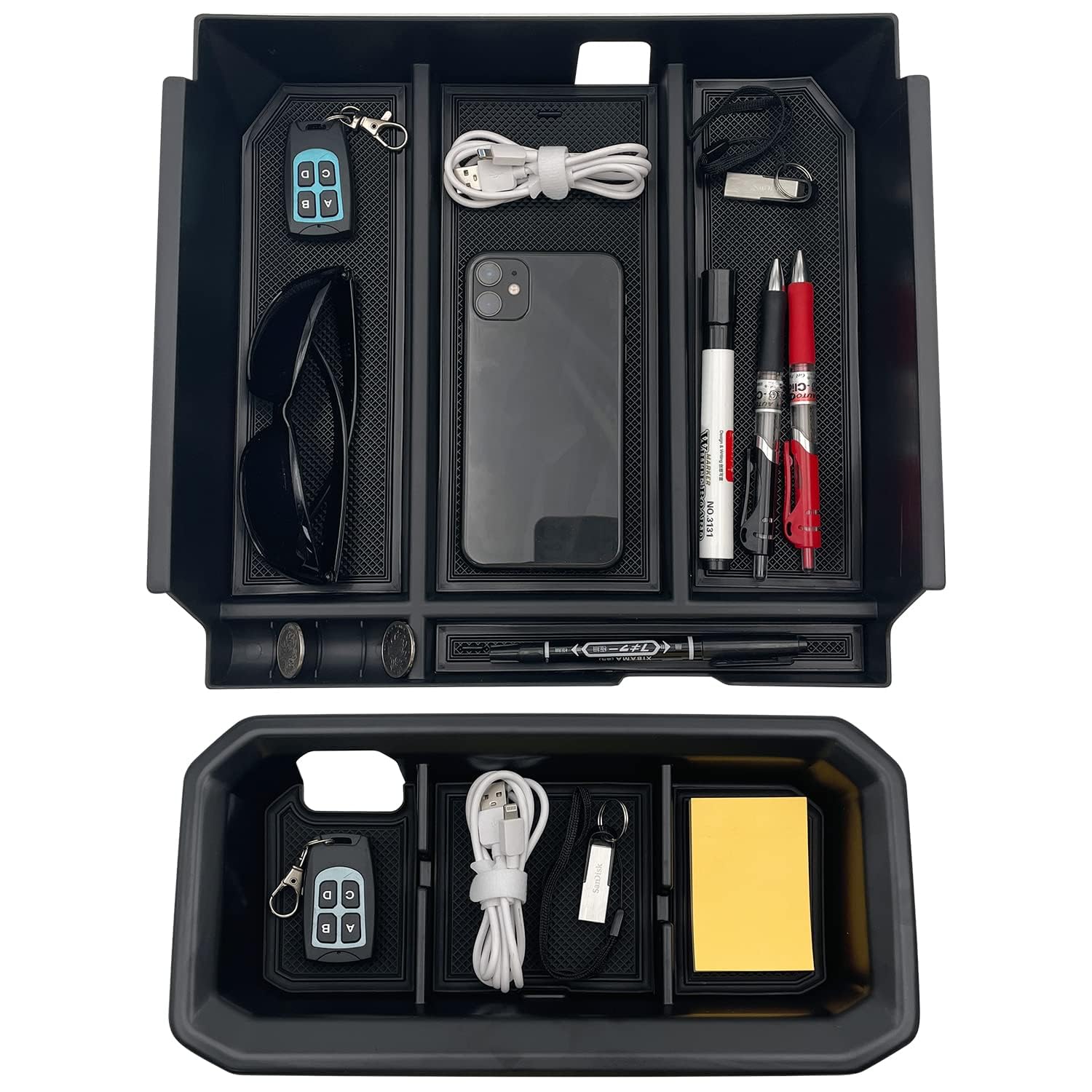 Jojomark Compatible With Toyota Tundra Accessories Center Console Tray Organizer For Tundra 2022 2023 2024 2025 Insert Abs Armre