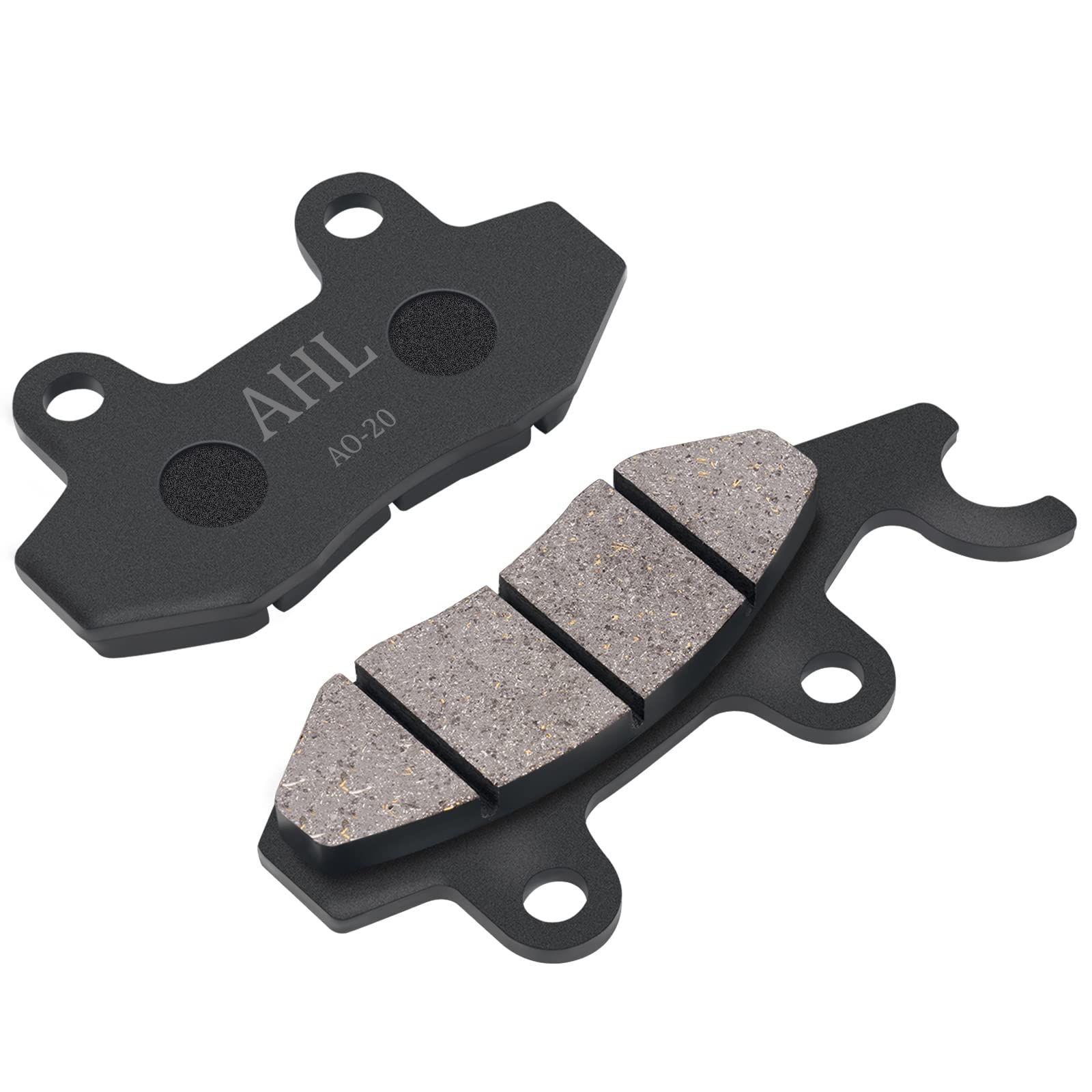 Ahl Front And Rear Brake Pads Compatible With Yamaha Rhino Yxr 450 All Models 2004-2009/Rhino 660, Rhino 450 & 2006-2012 Raptor 700